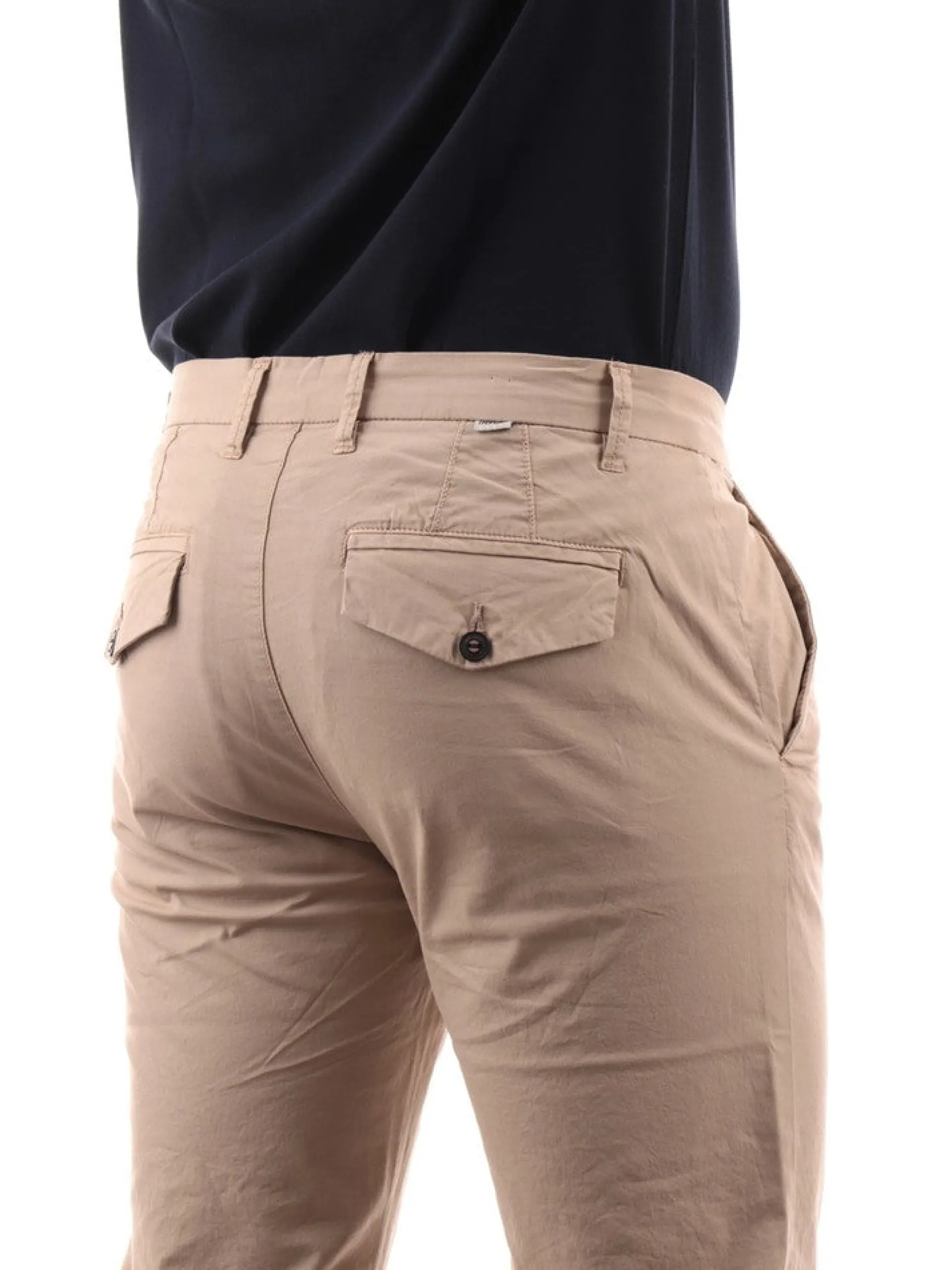 IMPURE Pantaloni*Pantaloni beige da uomo Chino popeline cotone slim fit CHL4298