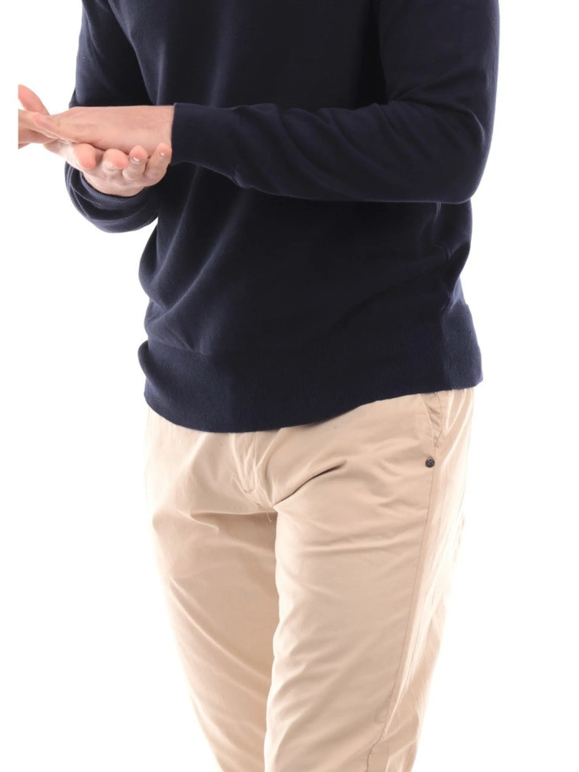 IMPURE Pantaloni*Pantaloni beige da uomo Long Slim Popeline CHL3049