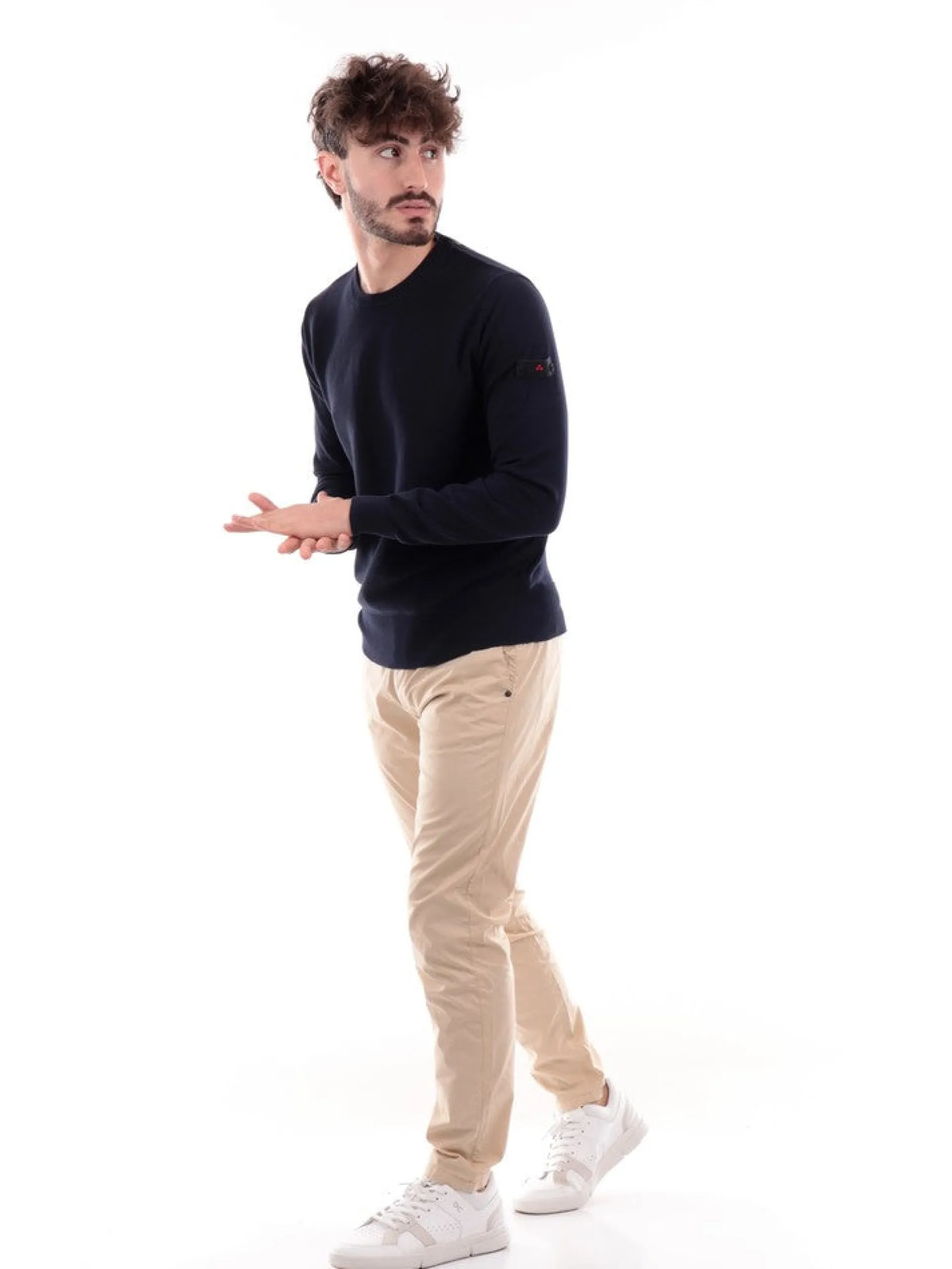 IMPURE Pantaloni*Pantaloni beige da uomo Long Slim Popeline CHL3049