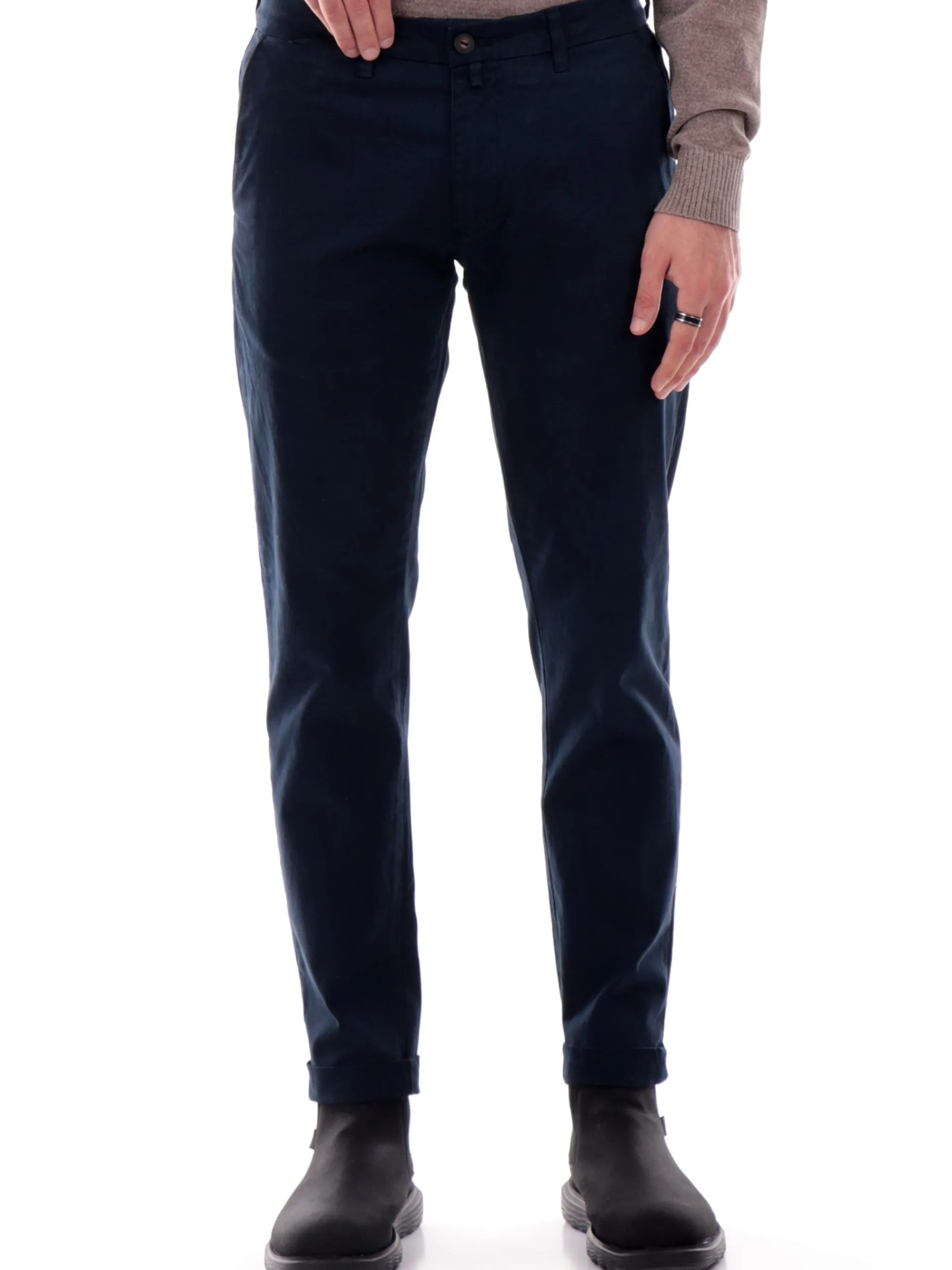 IMPURE Pantaloni*Pantaloni blu da uomo Slim Stretch HENRY