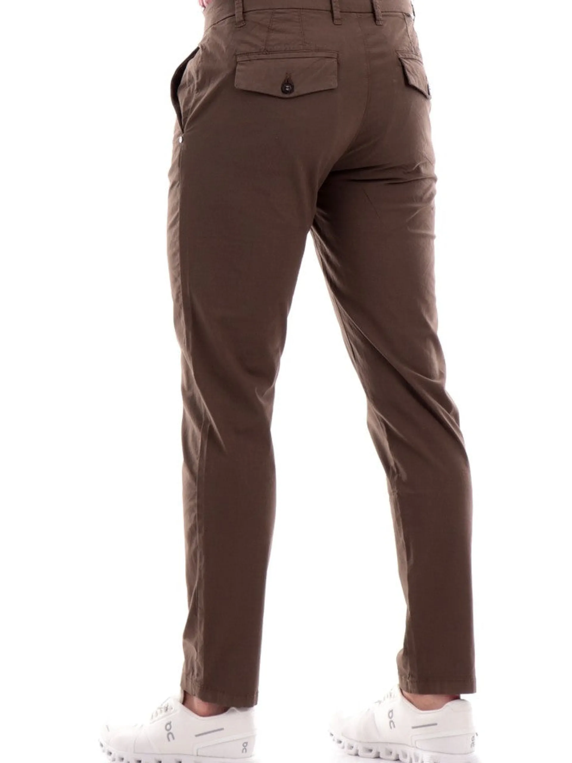 IMPURE Pantaloni*Pantaloni Marroni da uomo Chino popeline cotone slim fit CHL4298C