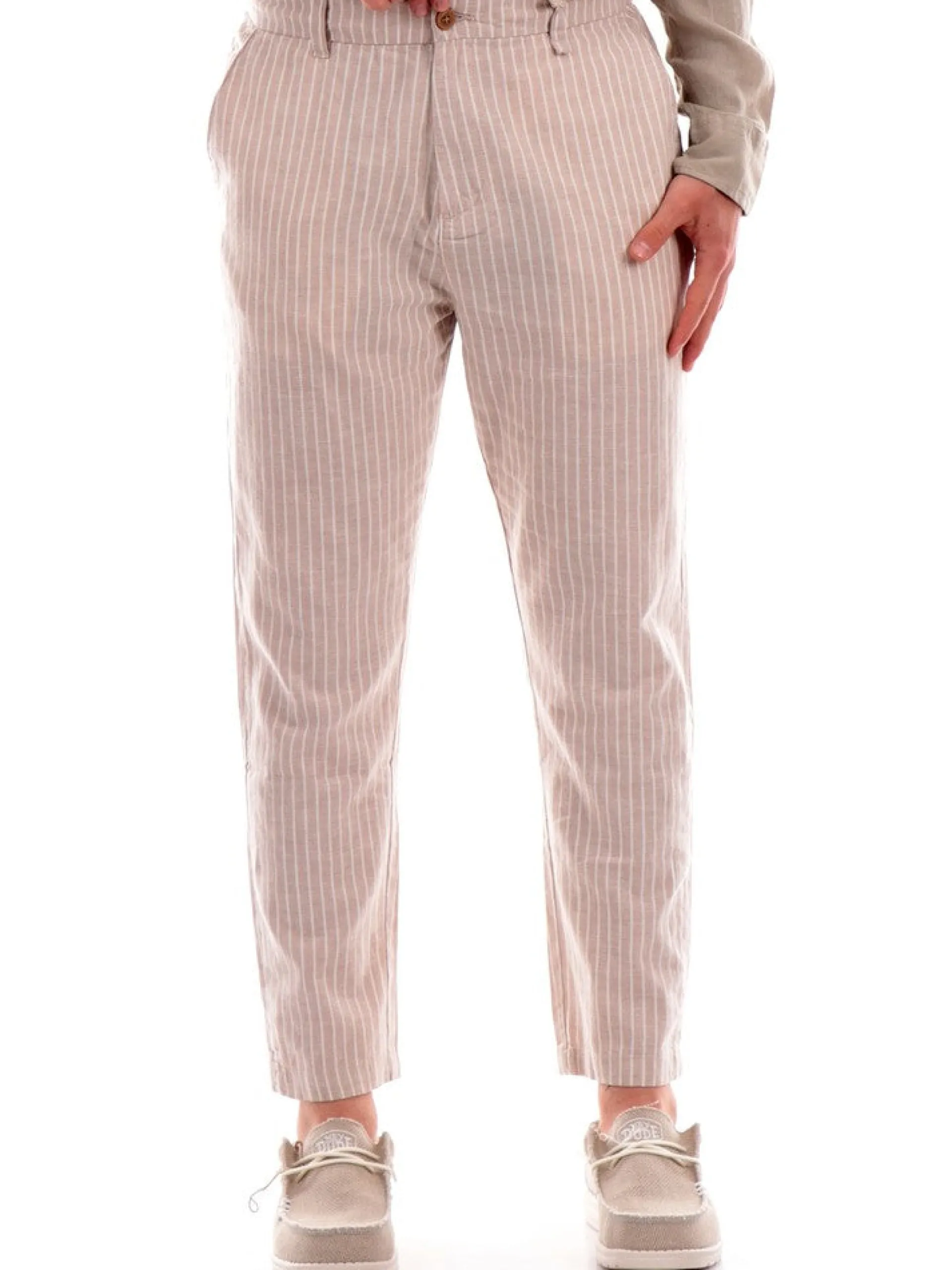 IMPURE Pantaloni*Pantaloni Misto Lino Chino da Uomo Loose CHL4337