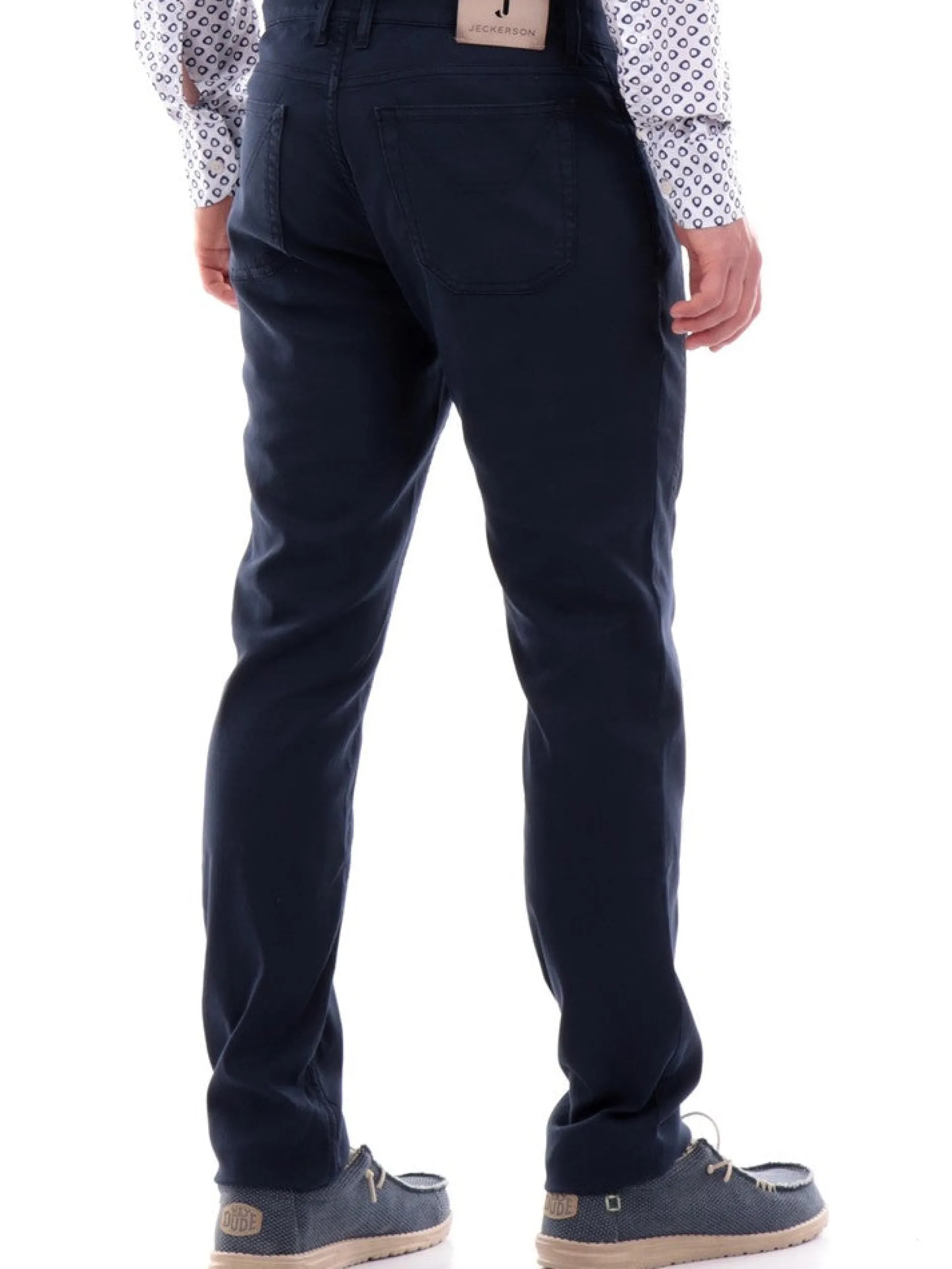 JECKERSON Pantaloni*Pantaloni jeans blu da uomo cotone piquet UPPA077PIQU001