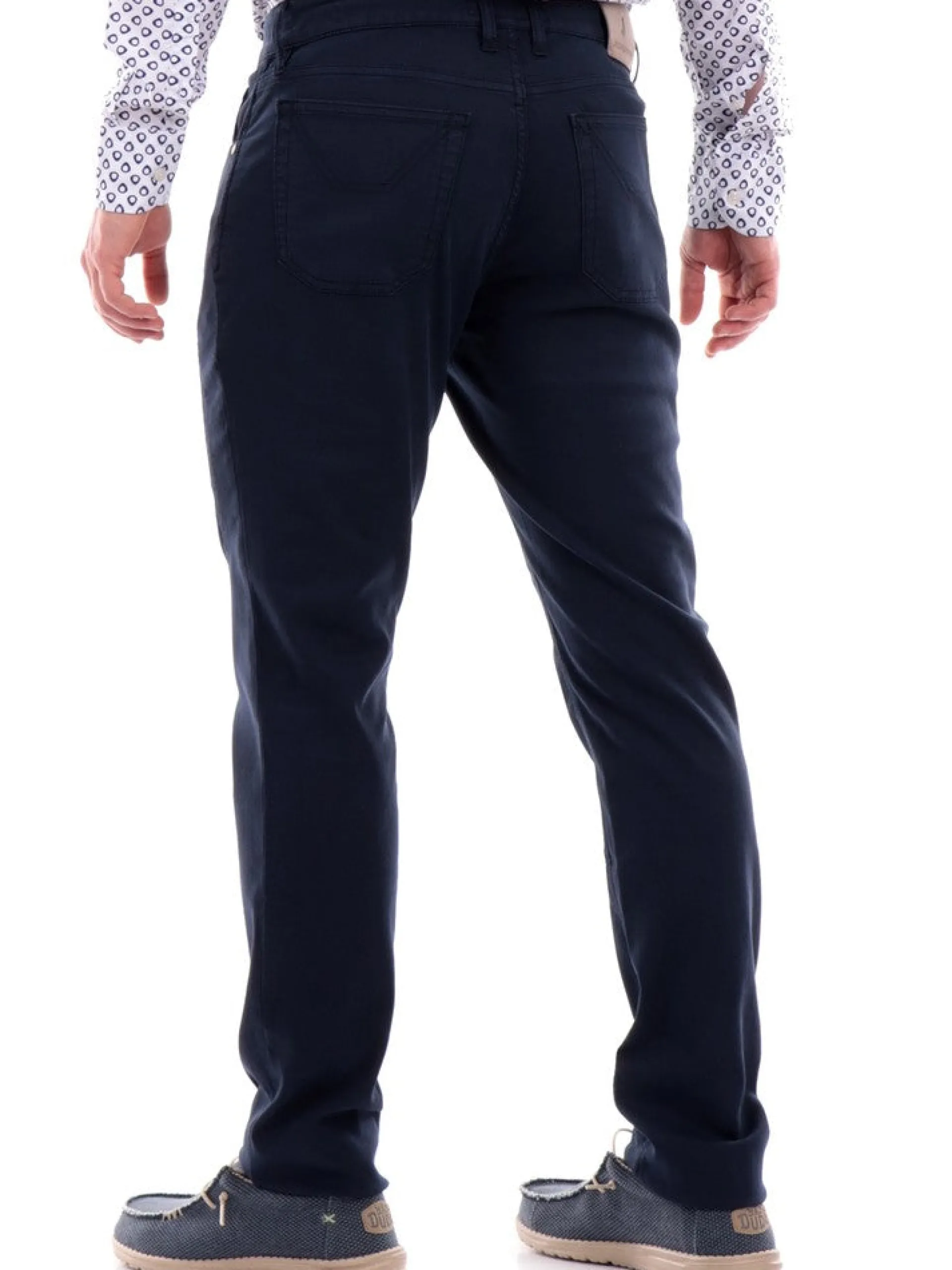 JECKERSON Pantaloni*Pantaloni jeans blu da uomo cotone piquet UPPA077PIQU001