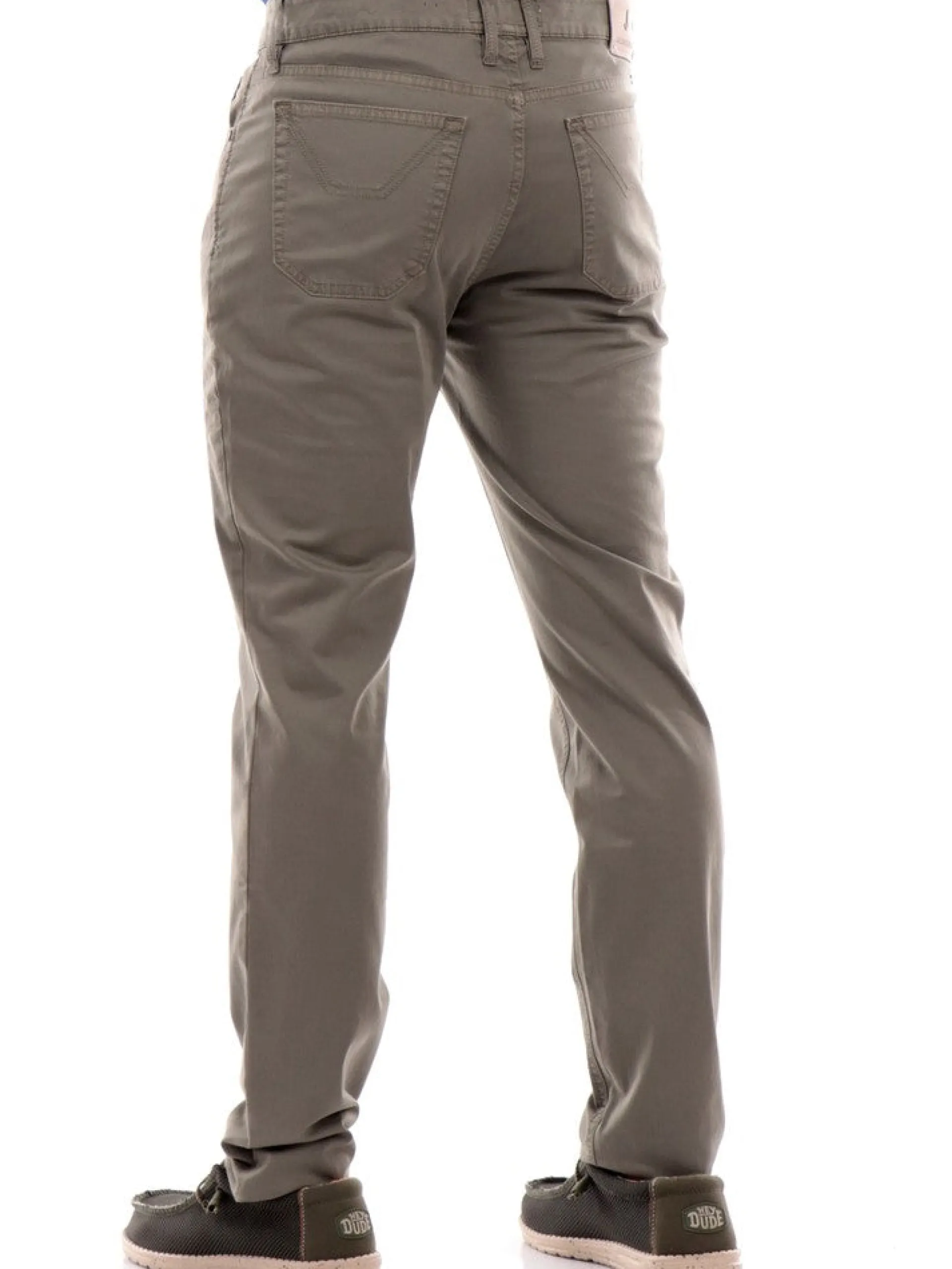 JECKERSON Pantaloni*Pantaloni jeans verdi da uomo in raso UPPA077RASO003