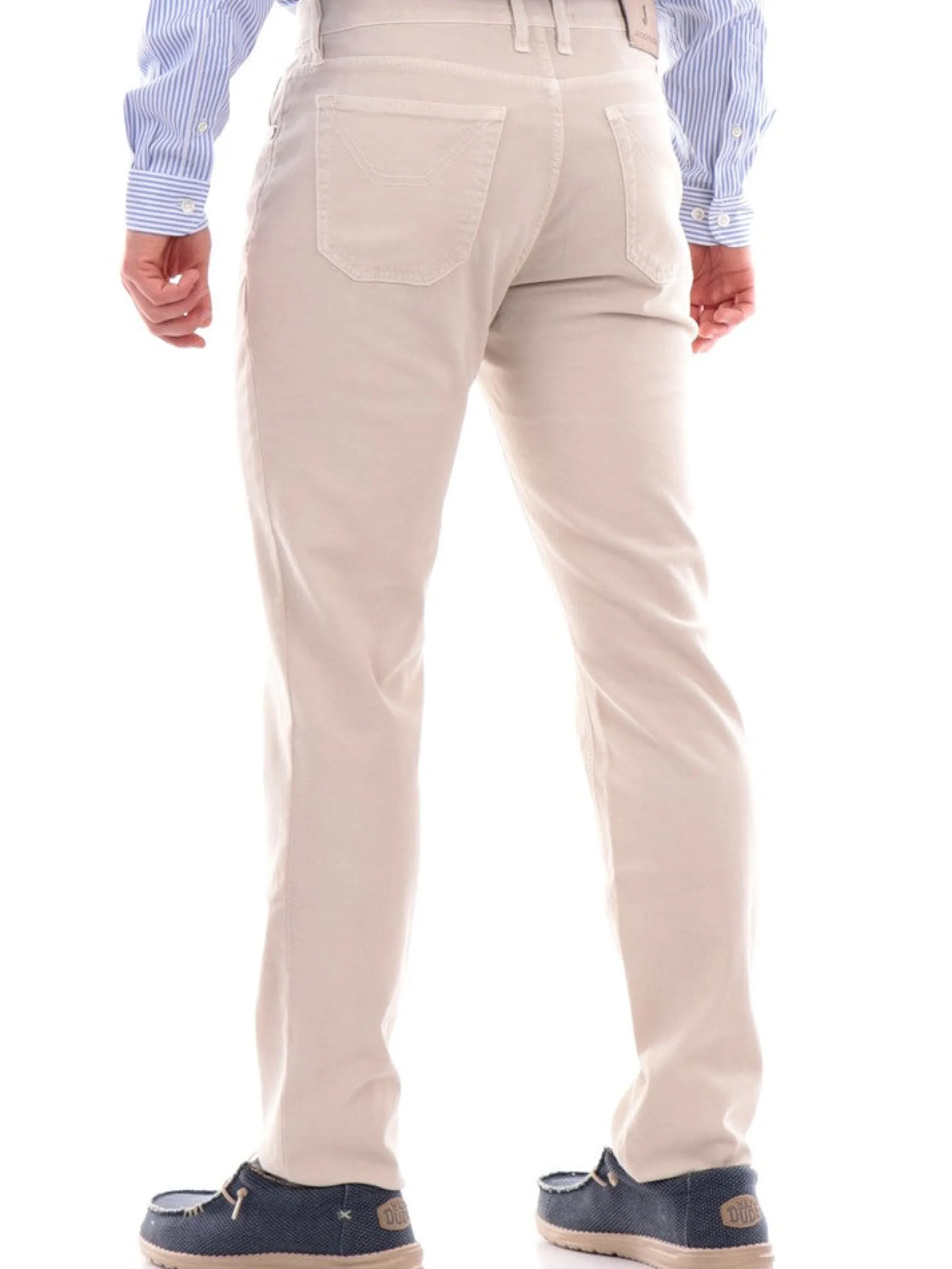 JECKERSON Pantaloni*Pantaloni jeans beige da uomo John UPPA077NIDO001