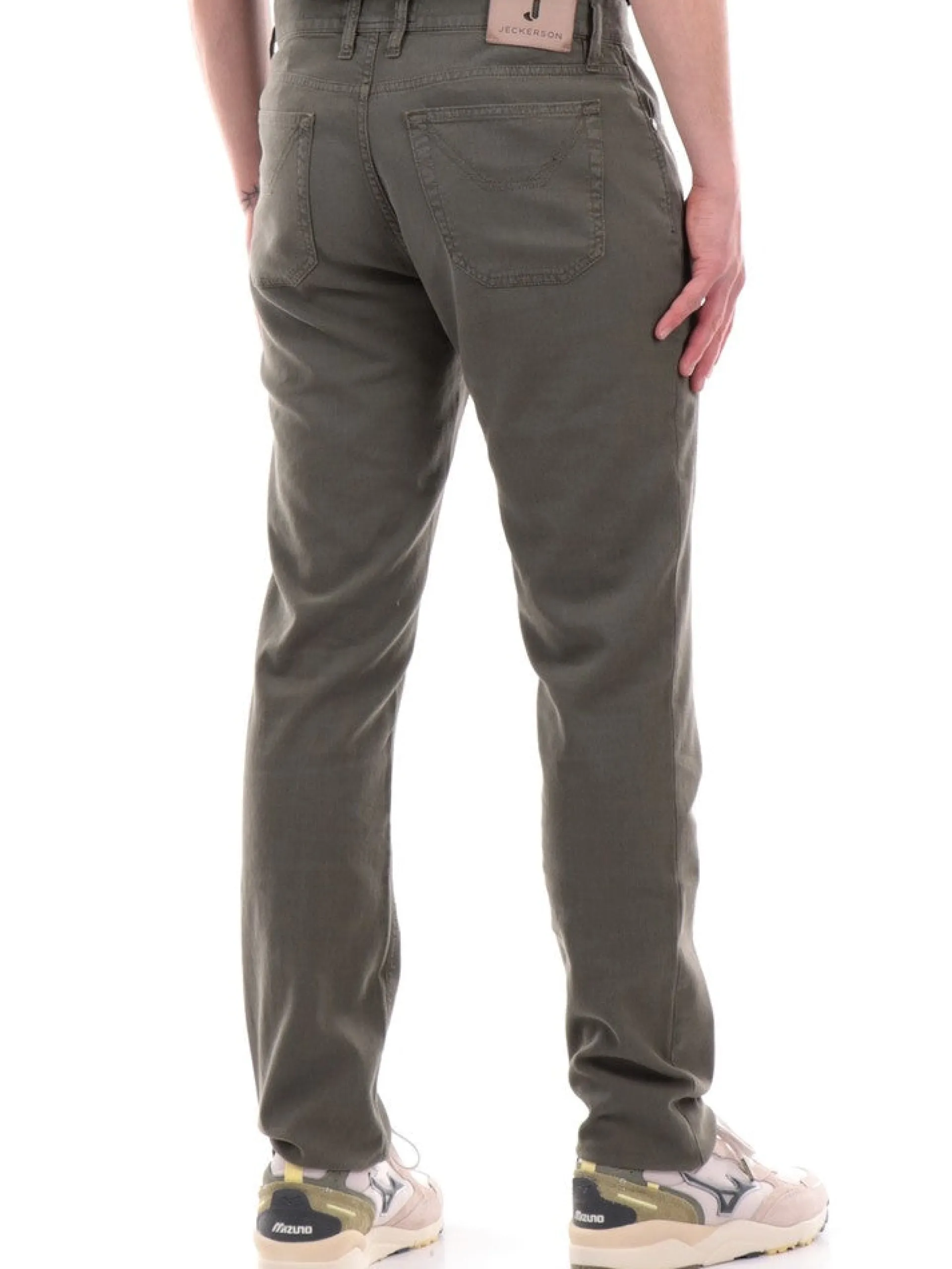 JECKERSON Pantaloni*Pantaloni jeans verdi da uomo John UPPA077NIDO001