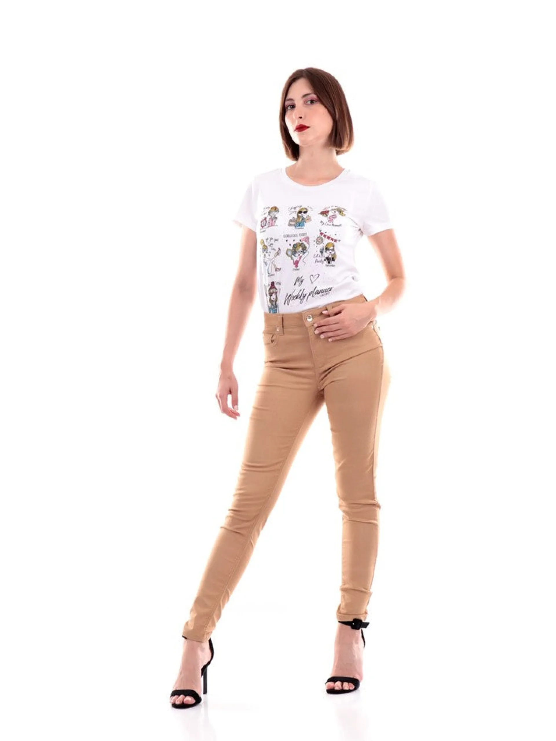 LIU JO MILANO Jeans*Pantaloni jeans Liu Jo beige da donna WF2362T7144
