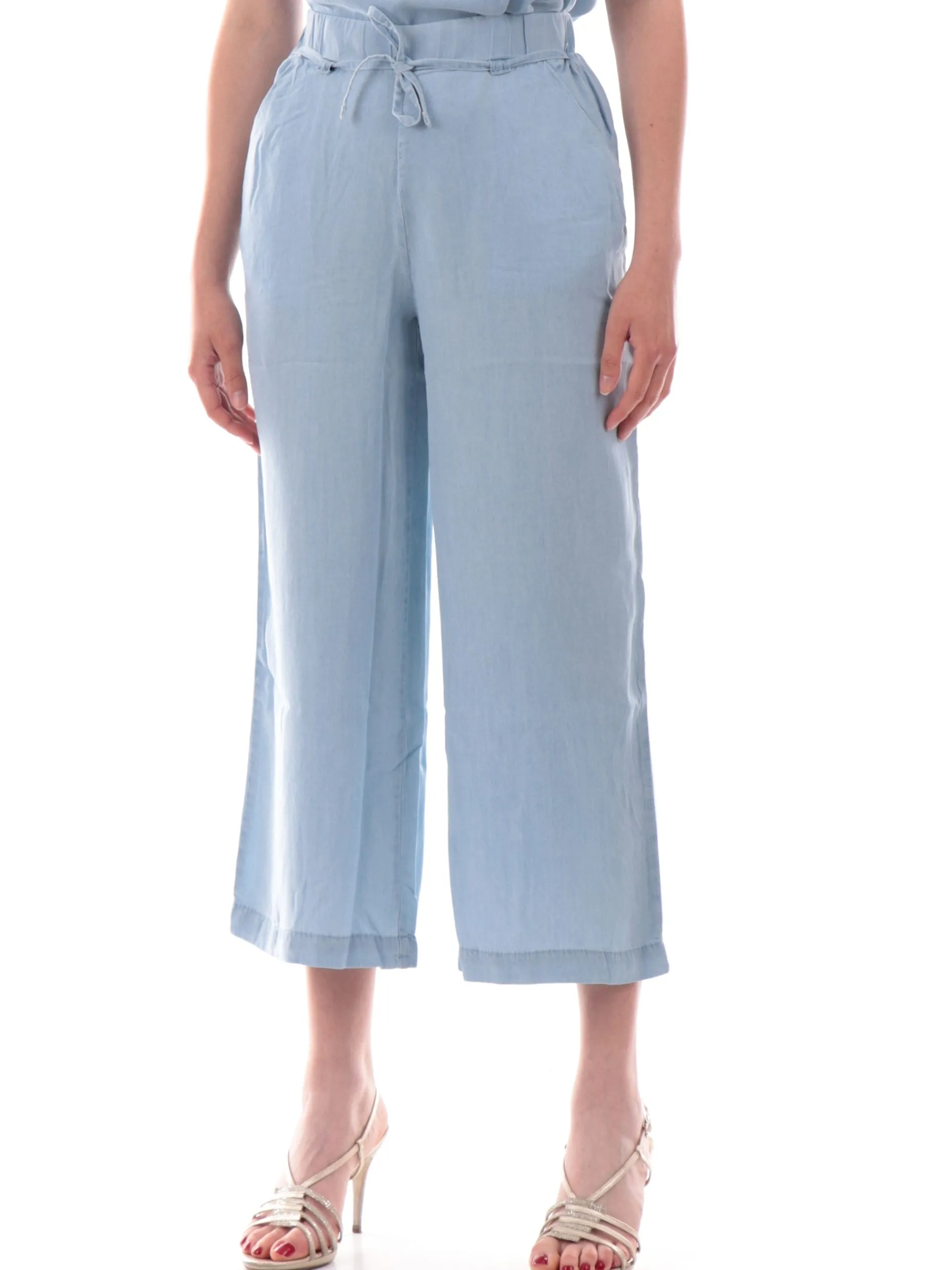 TIFFOSI Pantaloni*Pantaloni Jeans palazzo da donna a vita alta con cinture Roselin 10059976