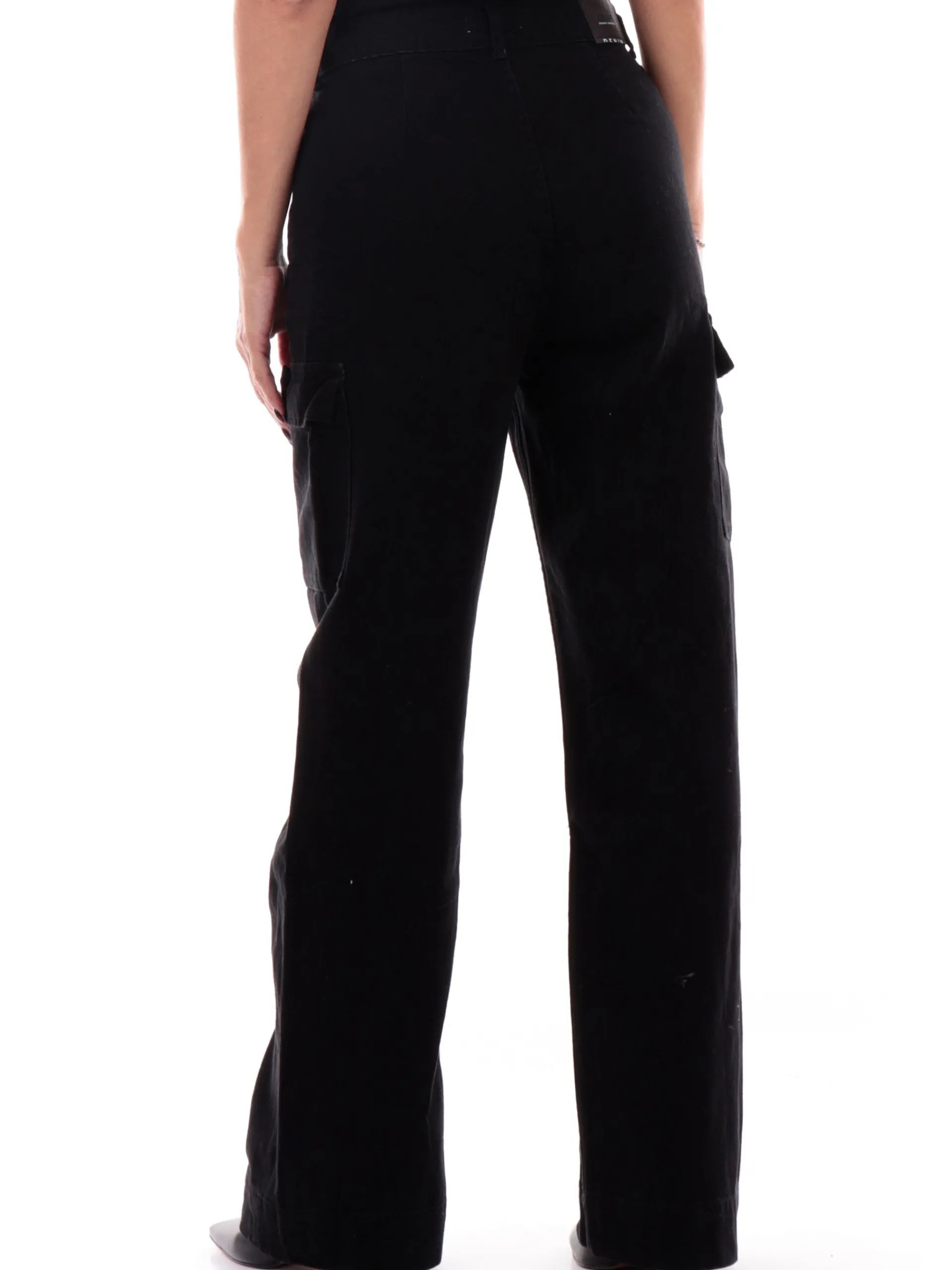 TIFFOSI Jeans*Pantaloni Jeans neri Cargo da donna con tasconi 10056593
