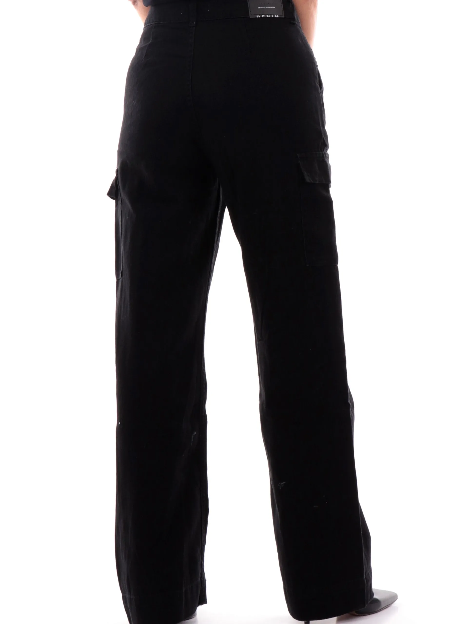 TIFFOSI Jeans*Pantaloni Jeans neri Cargo da donna con tasconi 10056593