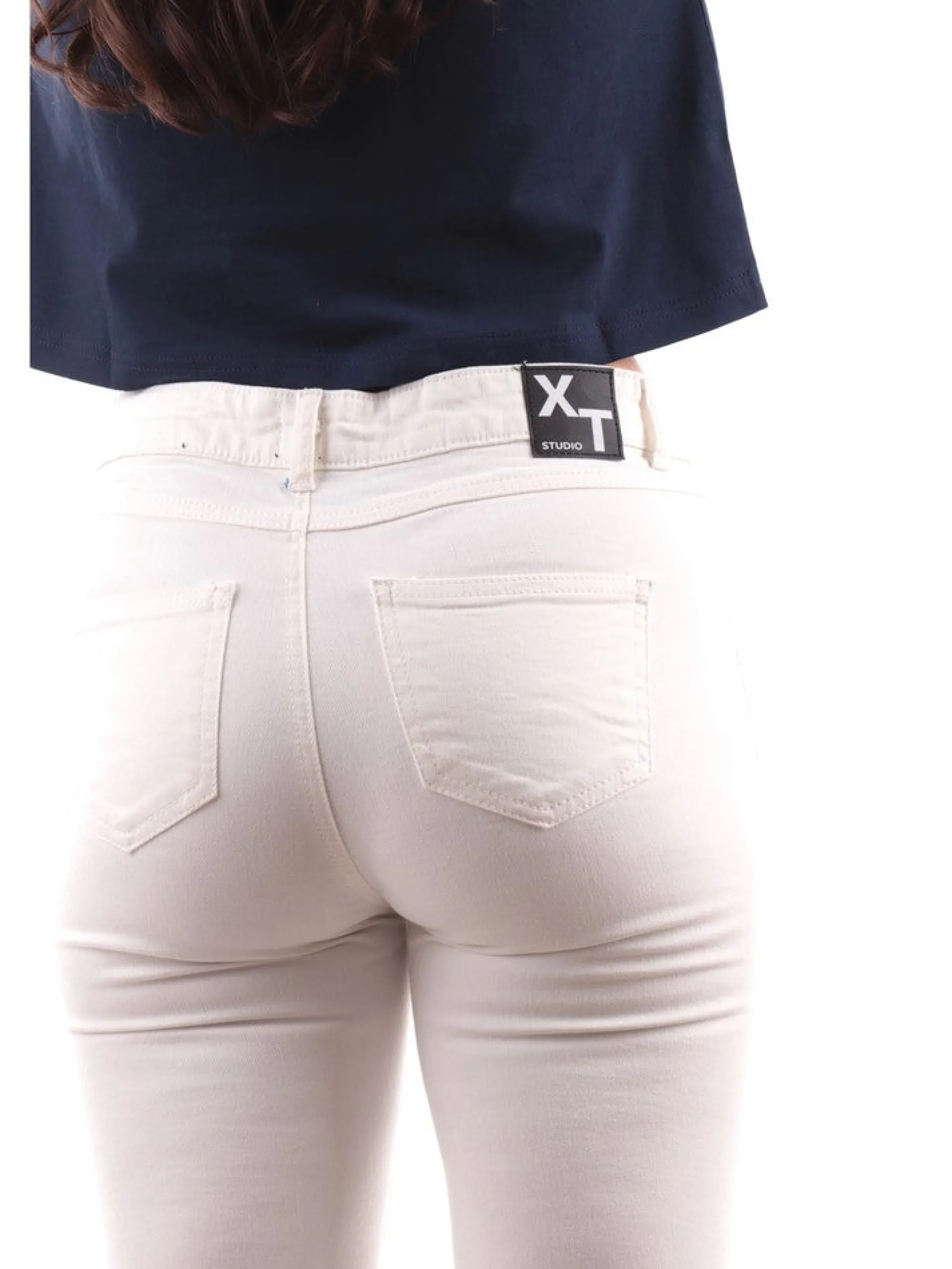 XT STUDIO Pantaloni*Pantaloni jeans bianchi da donna modello Skinny SV1001W61501