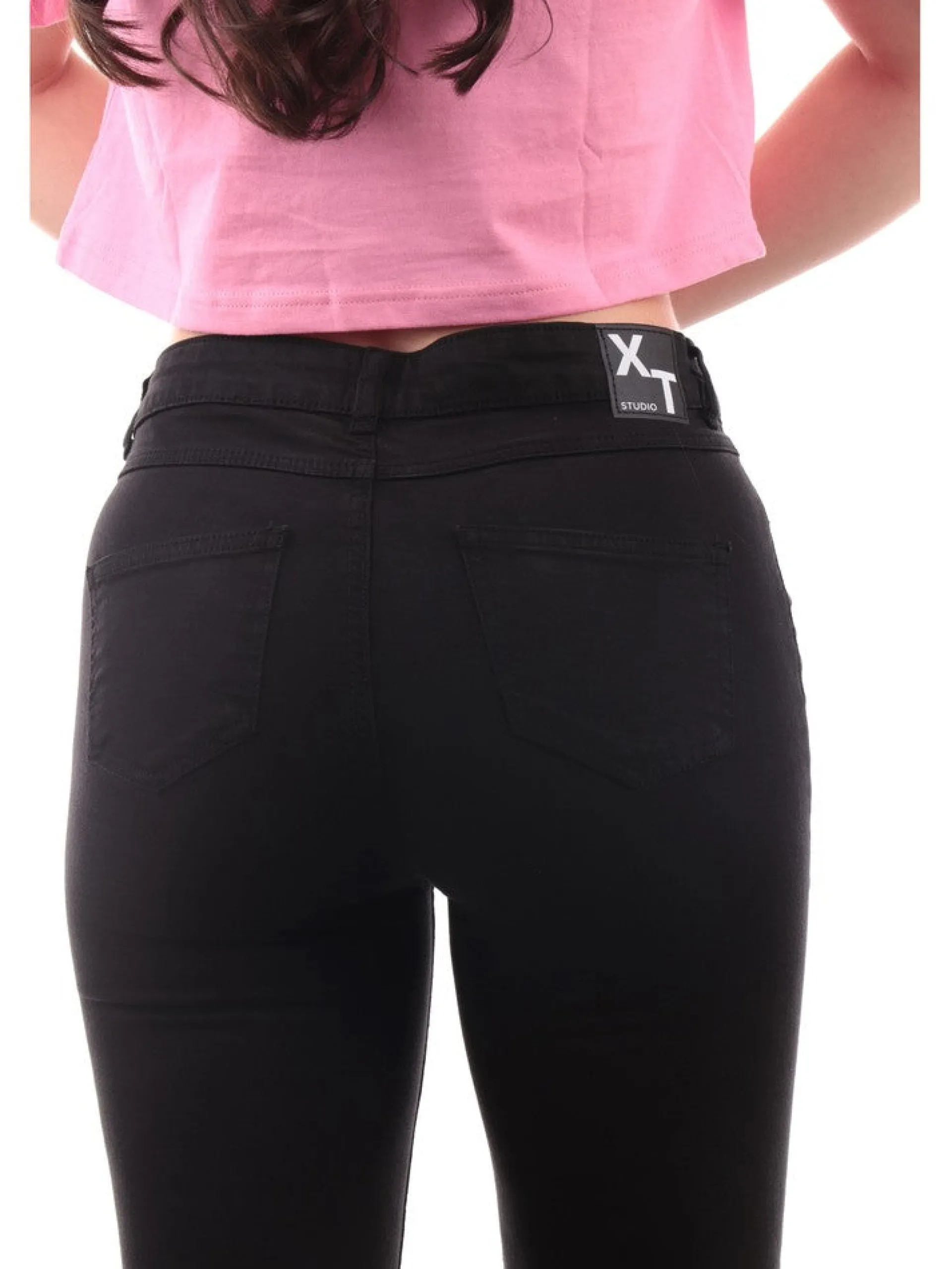 XT STUDIO Pantaloni*Pantaloni jeans neri da donna modello Skinny SV1001W61501