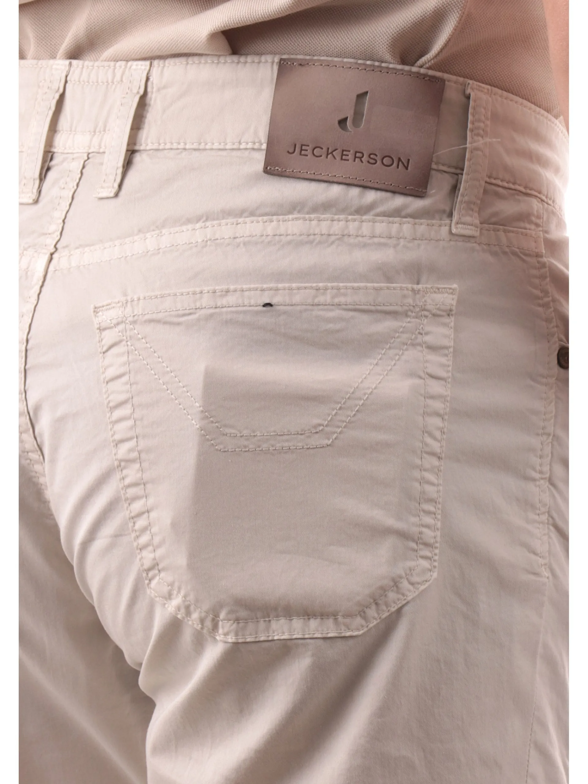 JECKERSON Pantaloni*Pantaloni John beige da uomo Slim con toppe UPPA077GABA012