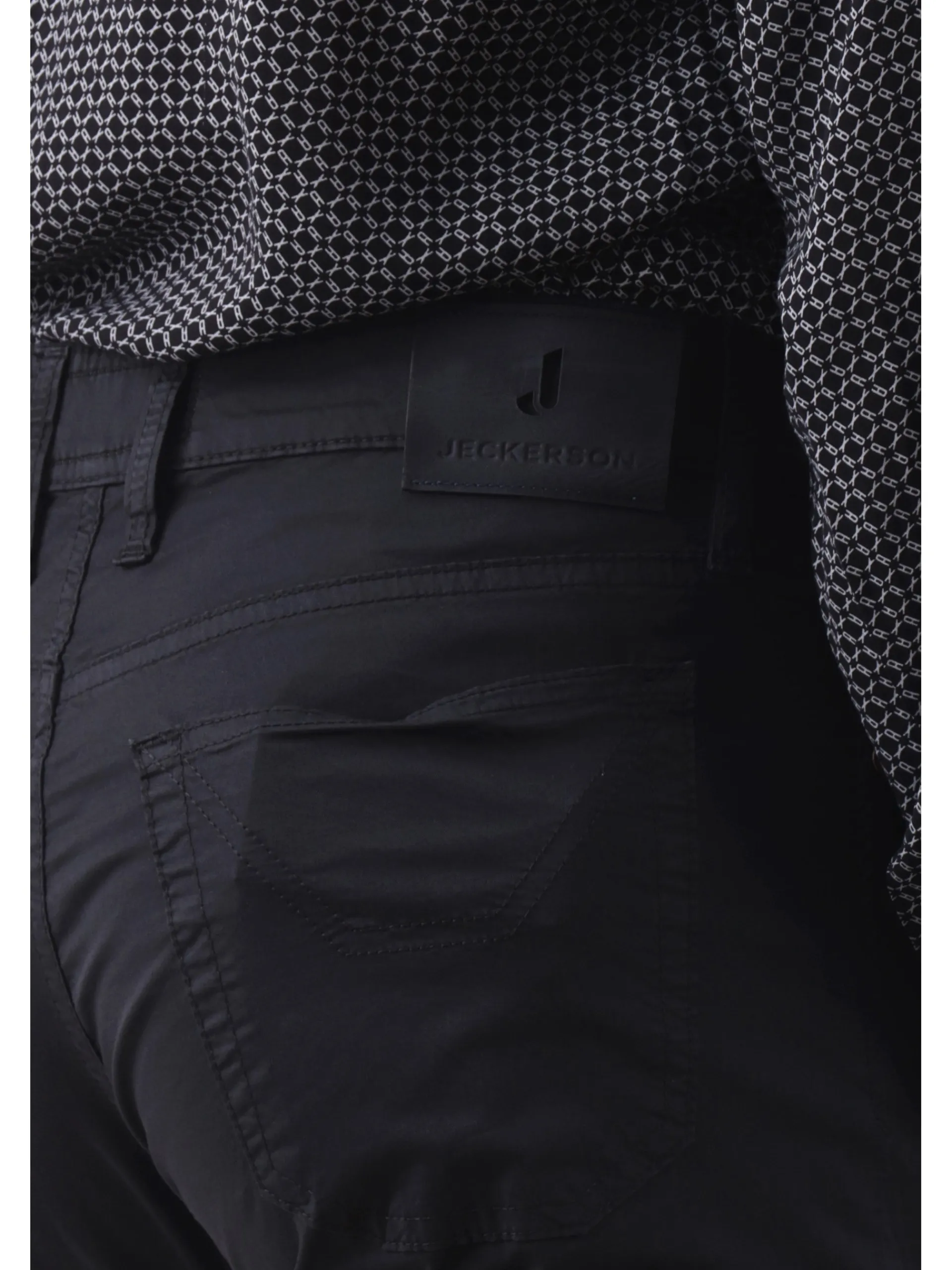 JECKERSON Pantaloni*Pantaloni John blu da uomo Slim con toppe UPPA077GABA012