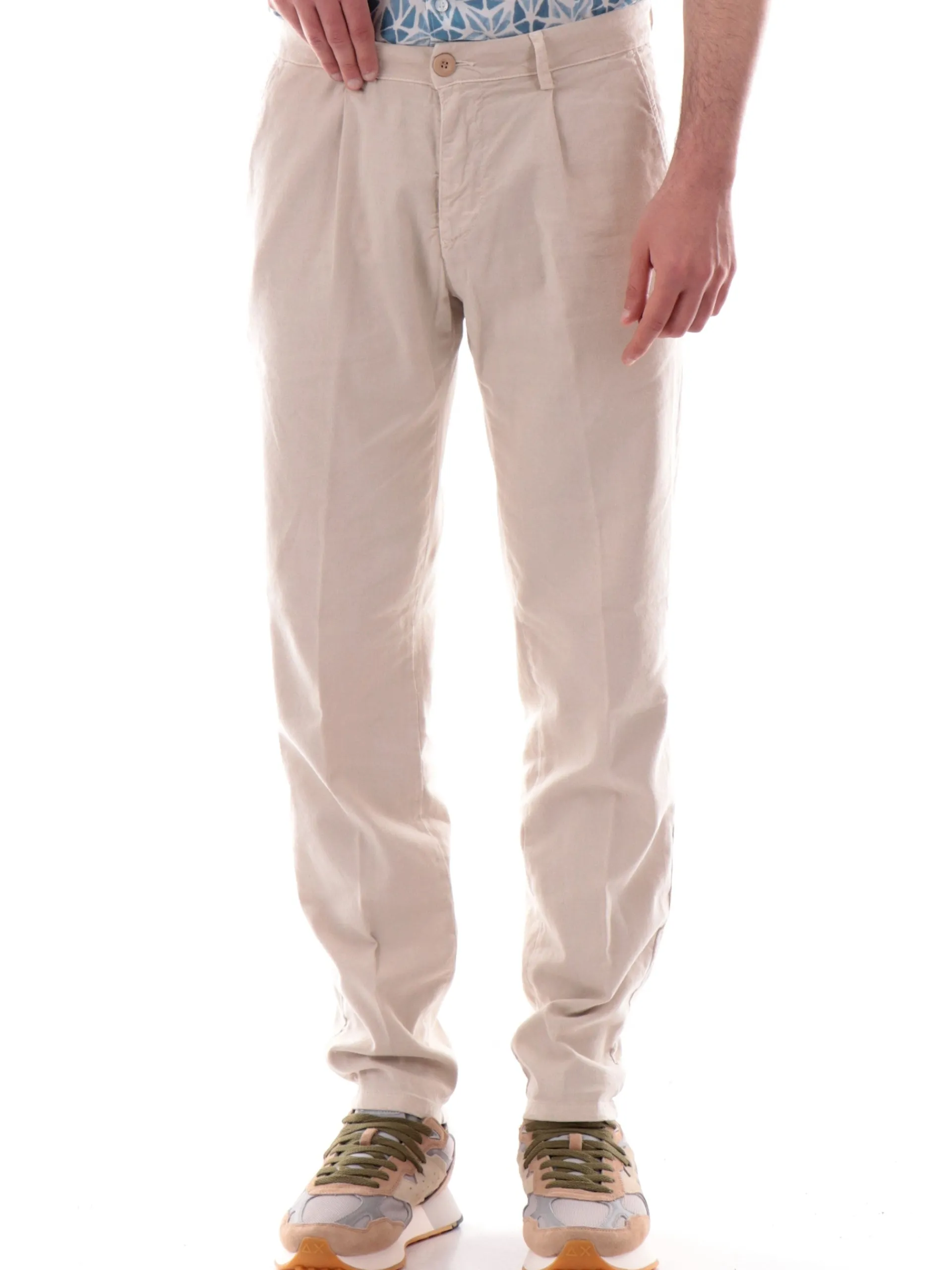 MODFITTERS Pantaloni*Pantaloni lino beige da uomo PARKLANELINO