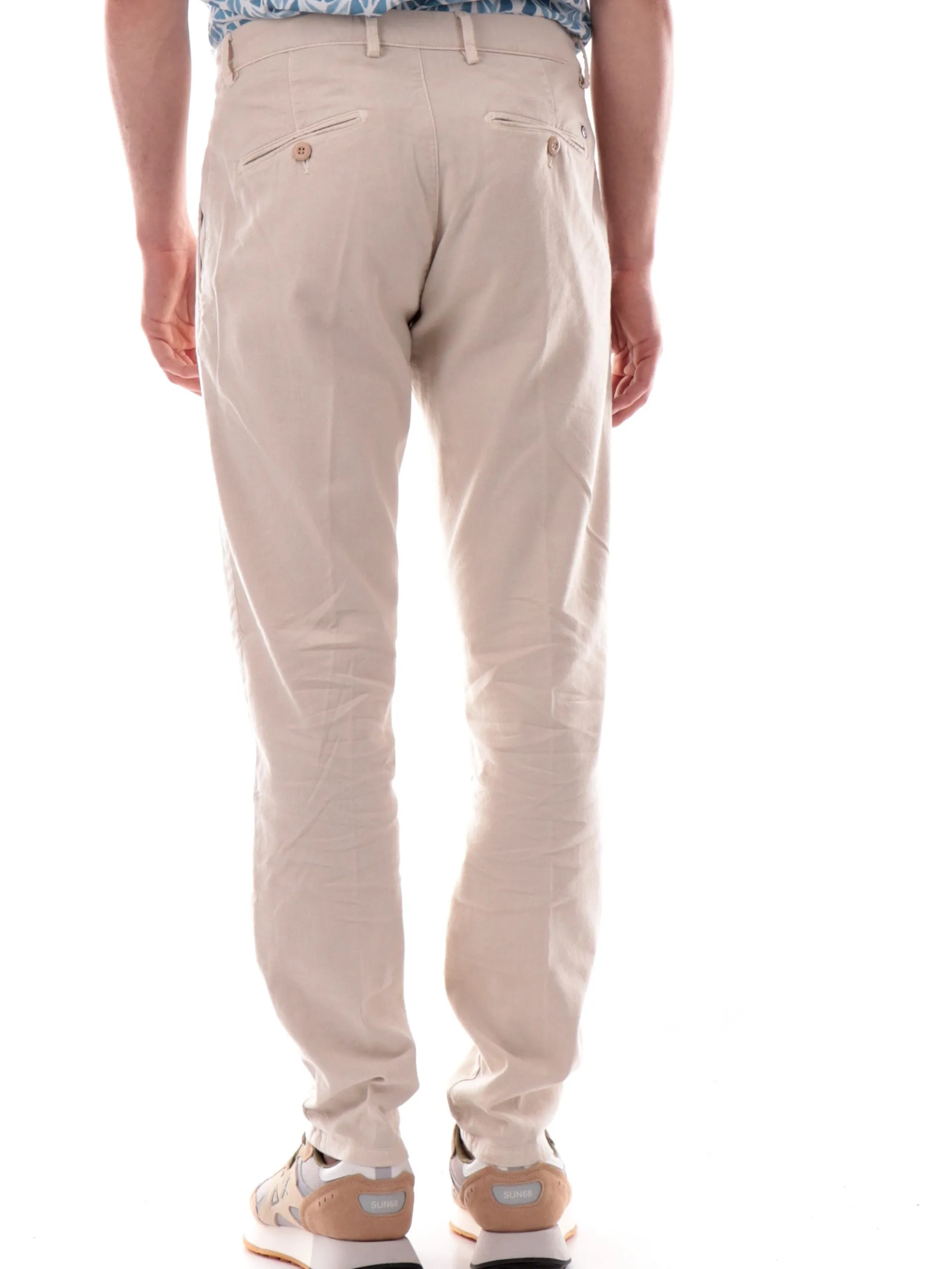 MODFITTERS Pantaloni*Pantaloni lino beige da uomo PARKLANELINO