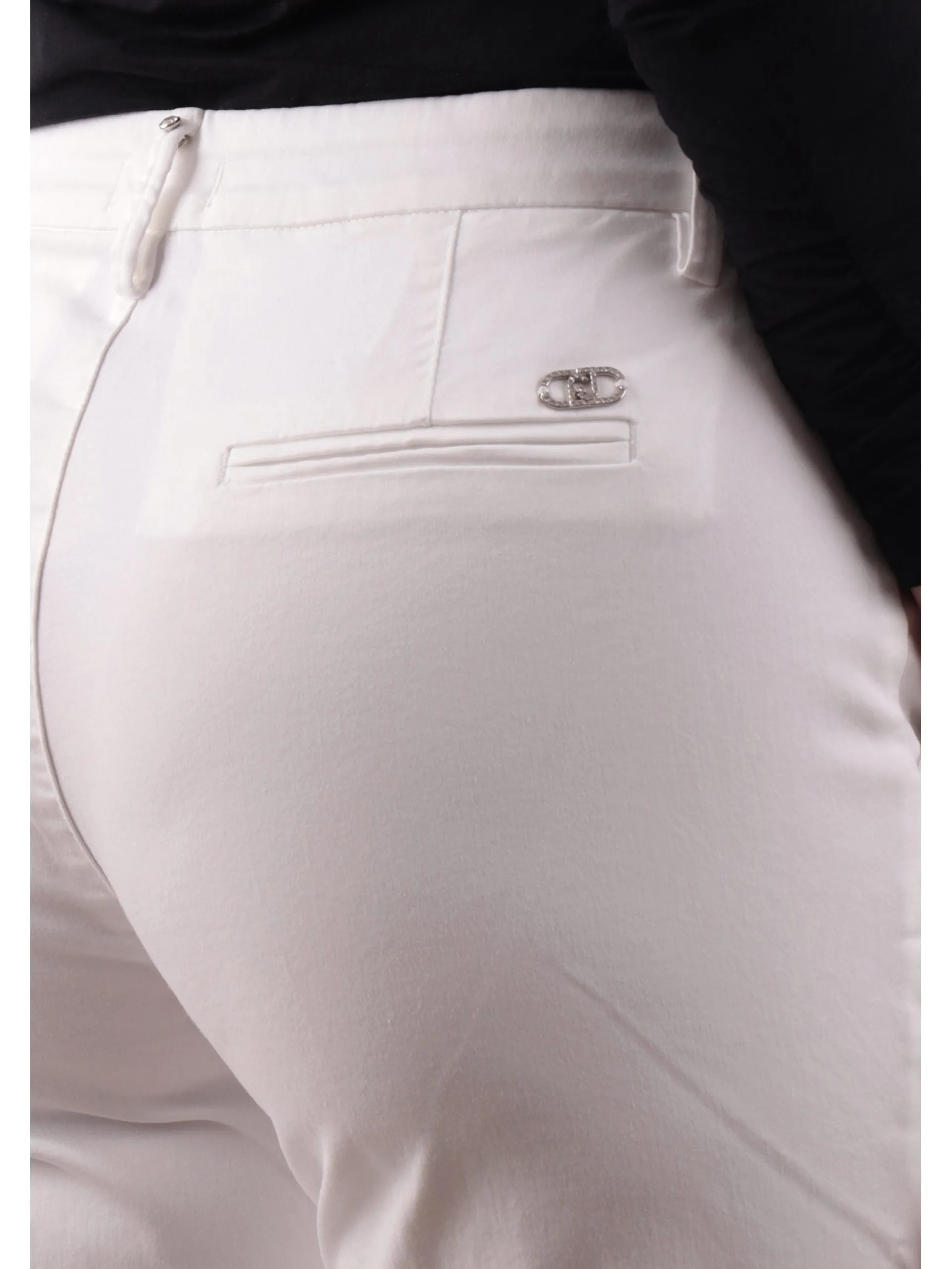 LIU JO MILANO Pantaloni*Pantaloni Liu Jo bianchi Chino Chic da donna fondo con gioiello WA5452T9257