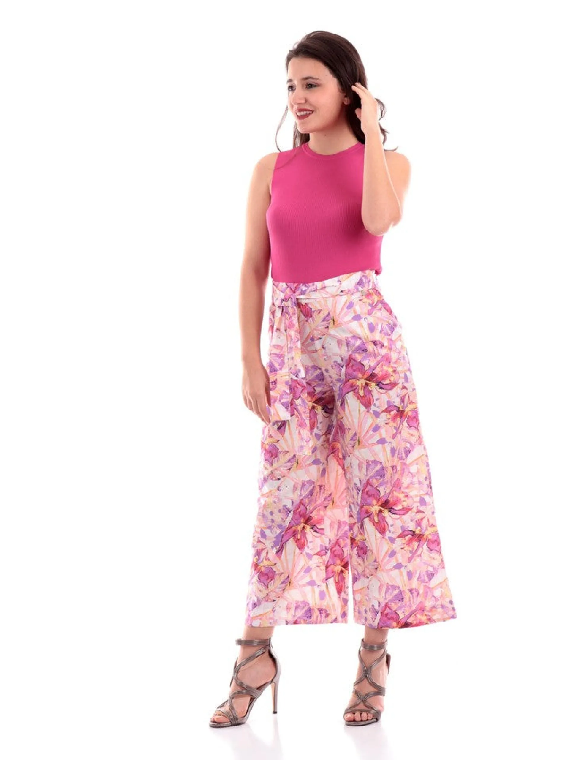 LIU JO MILANO Pantaloni*Pantaloni Liu Jo da donna fantasia floreale WA3109TS456