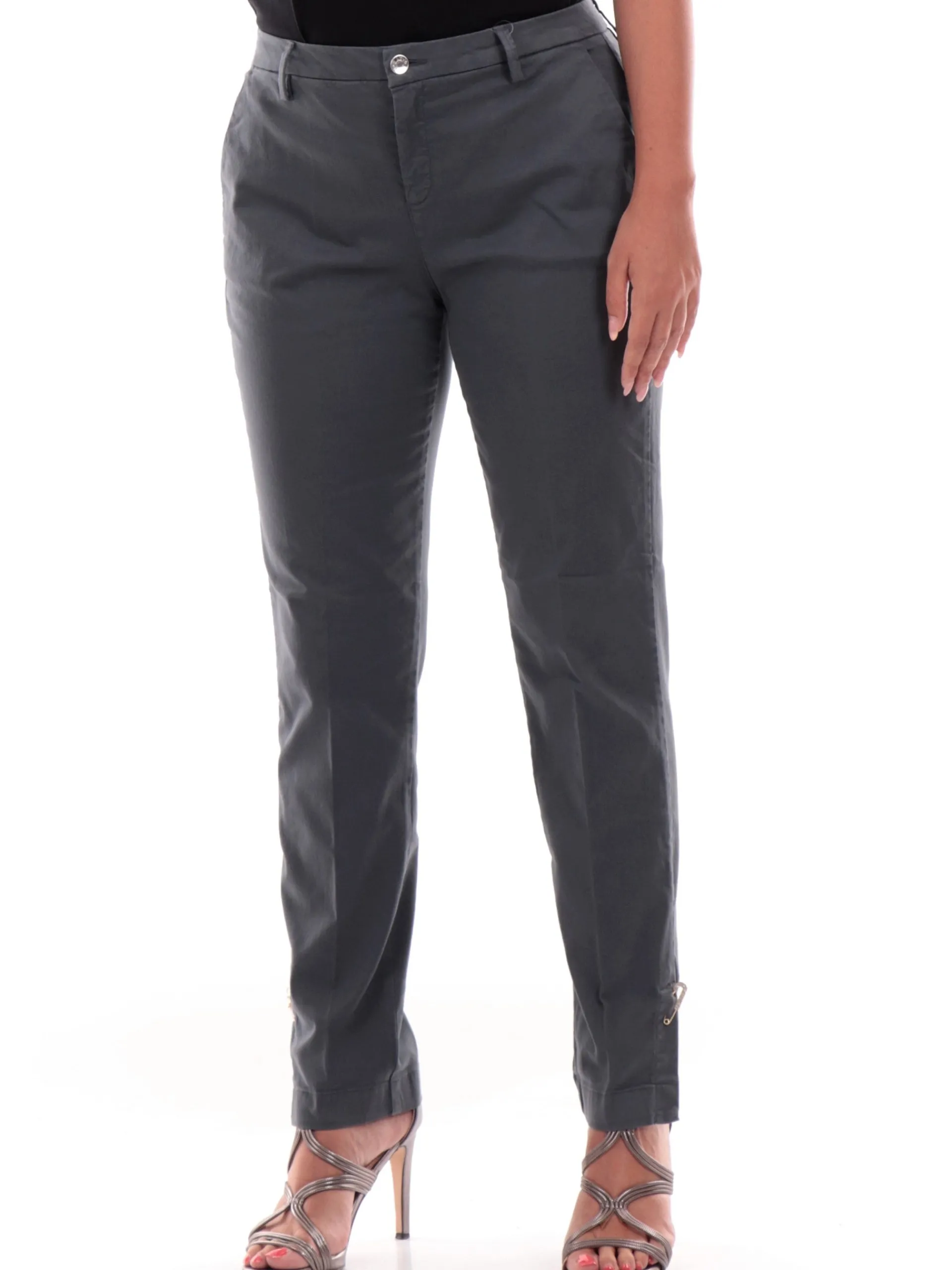 LIU JO MILANO Pantaloni*Pantaloni Liu Jo Grigi da donna chino di cotone WF4560T8191
