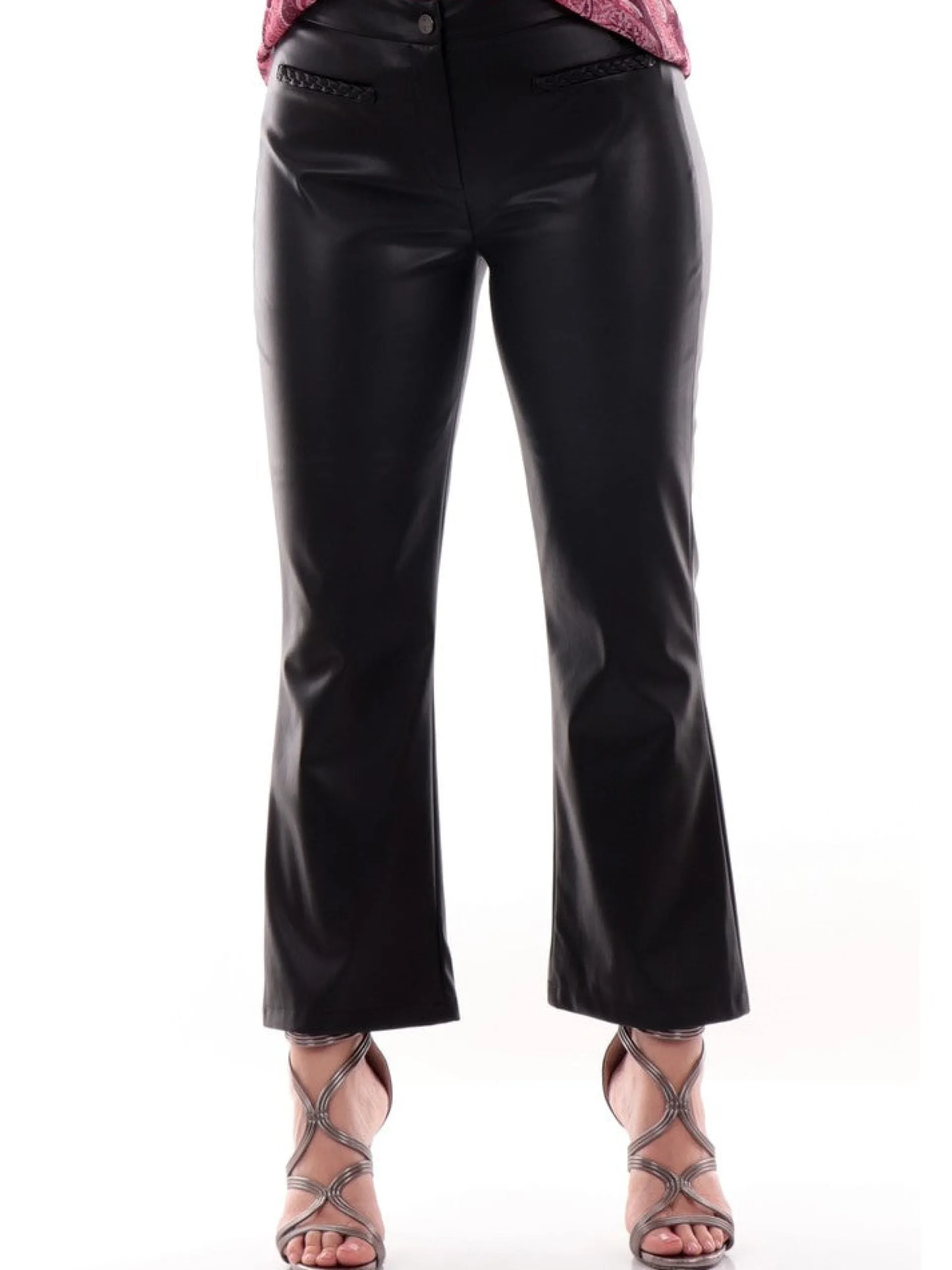 LIU JO MILANO Pantaloni*Pantaloni Liu Jo neri da donna Lungo Spalmato WF3045E039