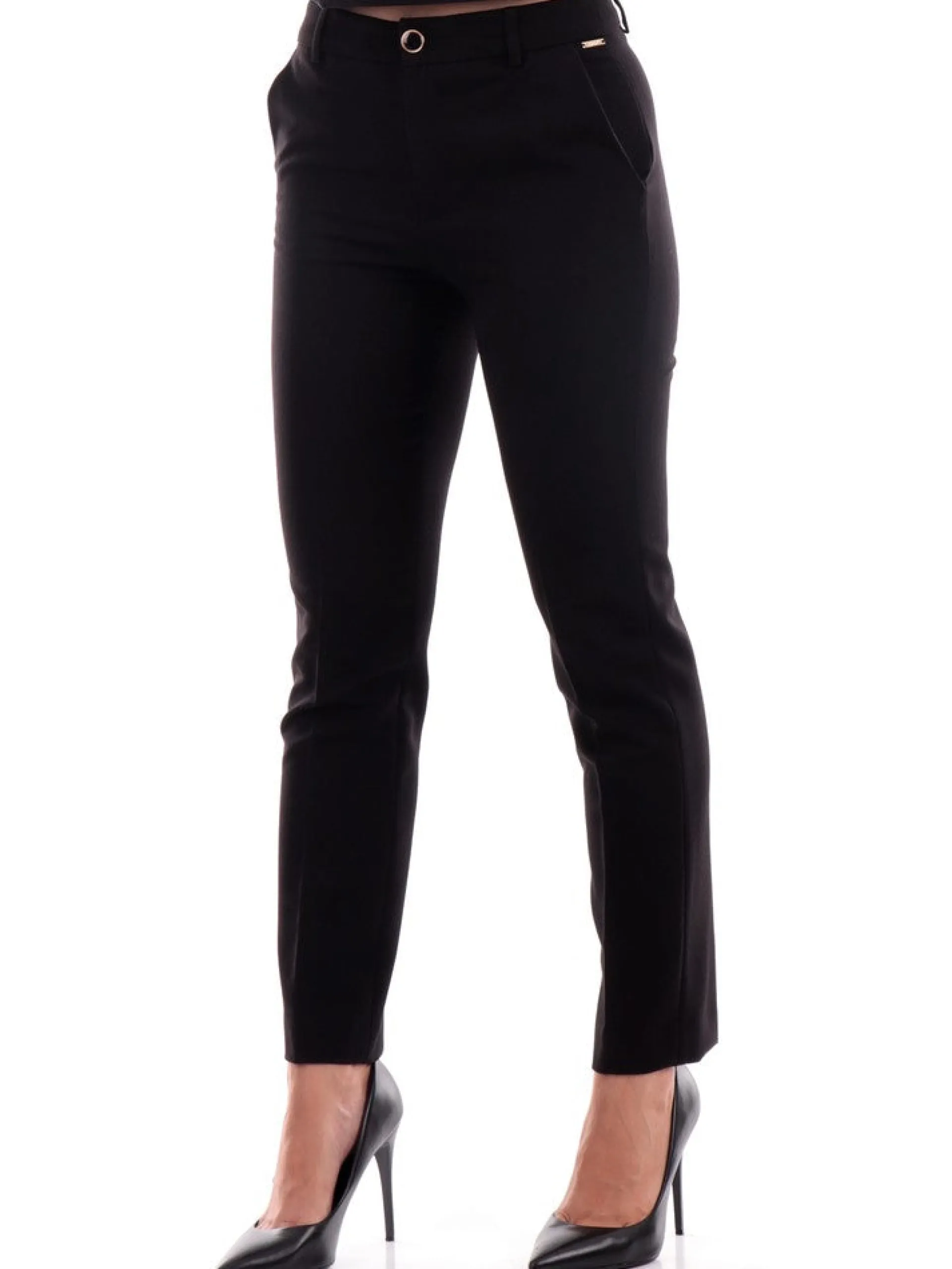 LIU JO MILANO Pantaloni*Pantaloni Liu Jo neri da donna Chino Diamond MF3130T4224