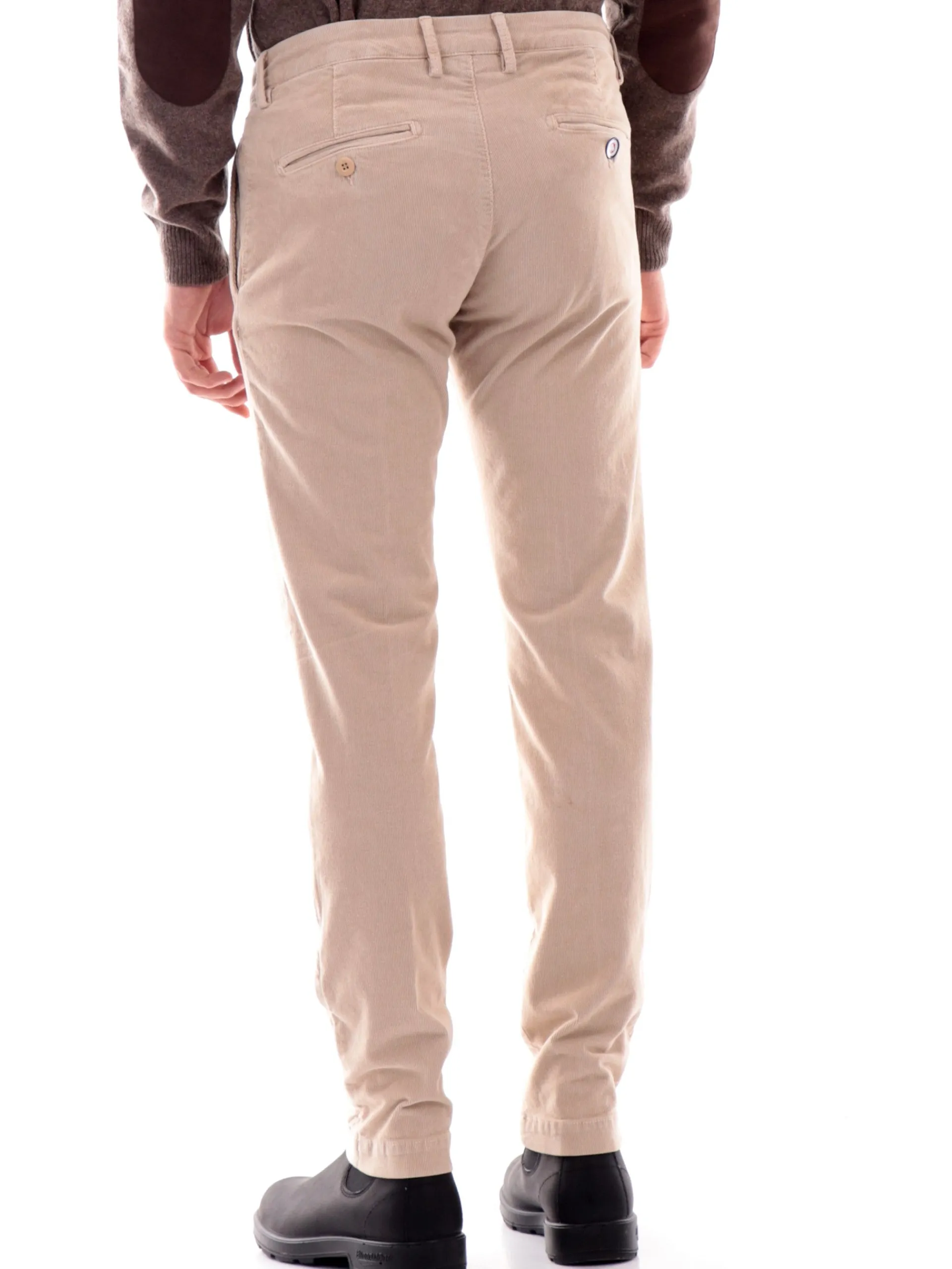 MODFITTERS Pantaloni*Pantaloni beige da uomo in velluto CARNABYVELL