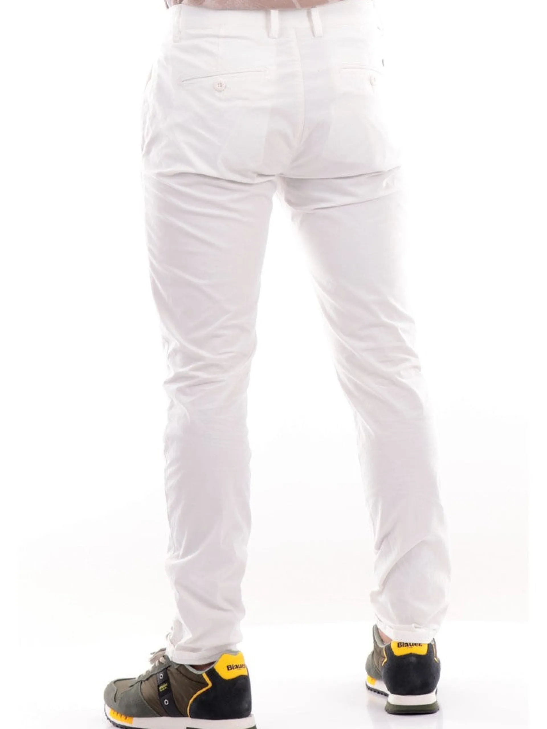 MODFITTERS Pantaloni*Pantaloni bianchi da uomo Pant Parklane Popeline PARKLANEPOP