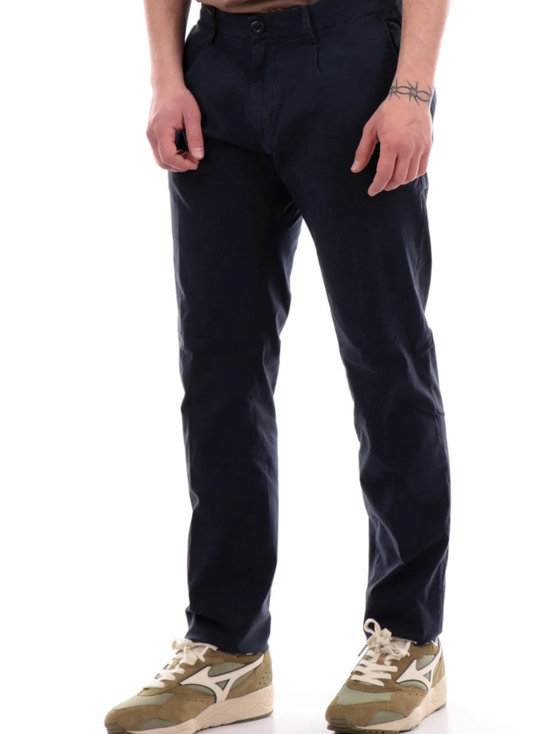 MODFITTERS Pantaloni*Pantaloni blu dark da uomo Pant Parklane Popeline PARKLANEPOP