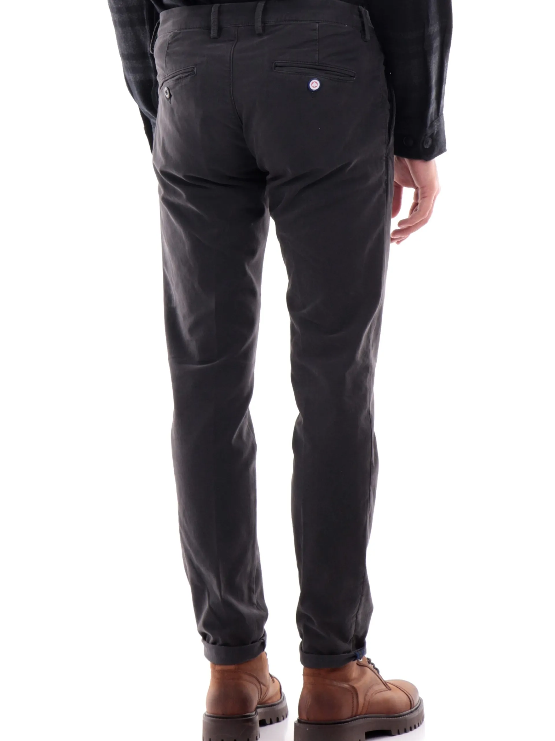 MODFITTERS Pantaloni*Pantaloni Carnaby grigi da uomo rigato CARNABYOLDB