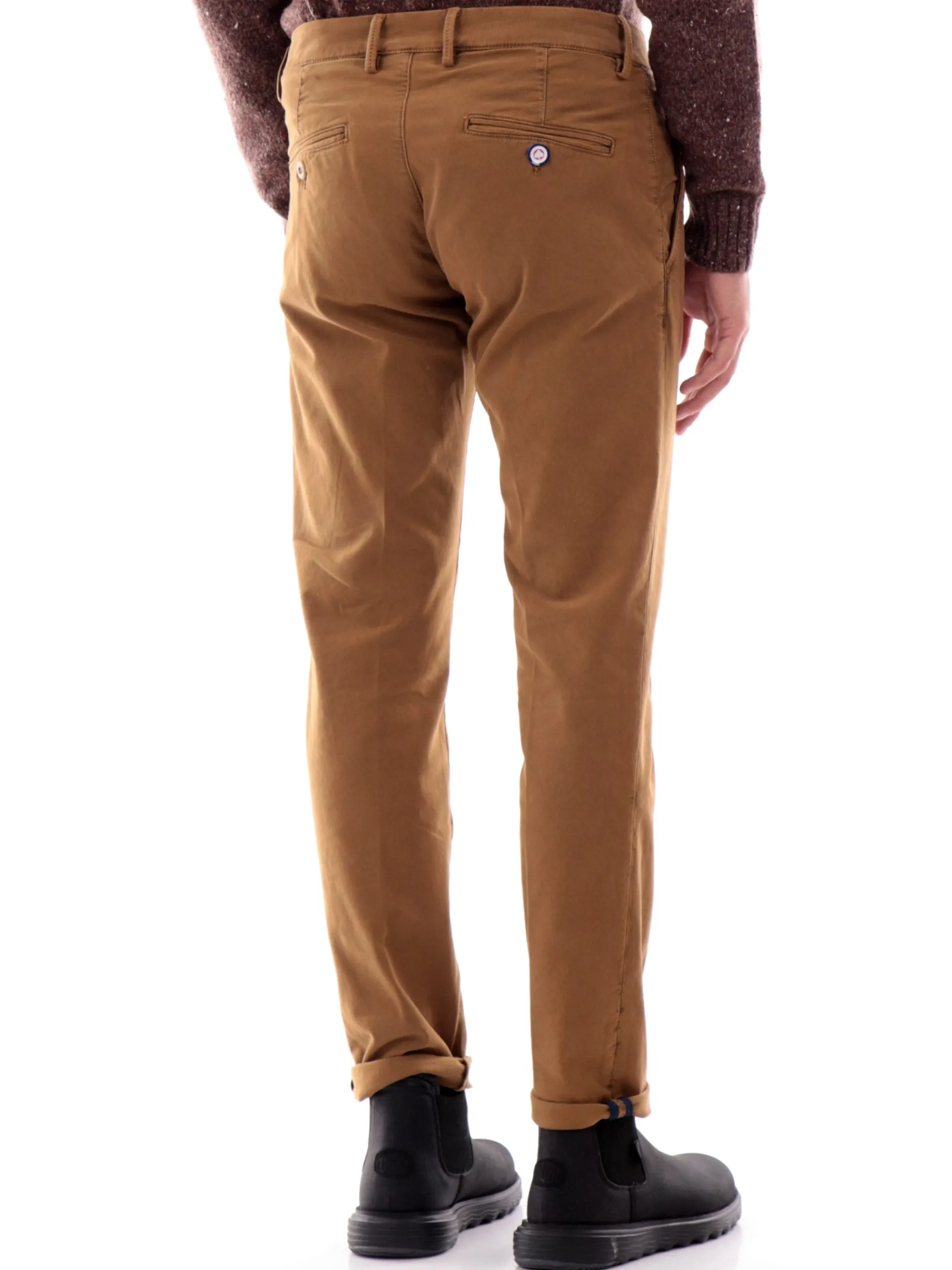 MODFITTERS Pantaloni*Pantaloni Carnaby marroni da uomo rigato CARNABYOLDB