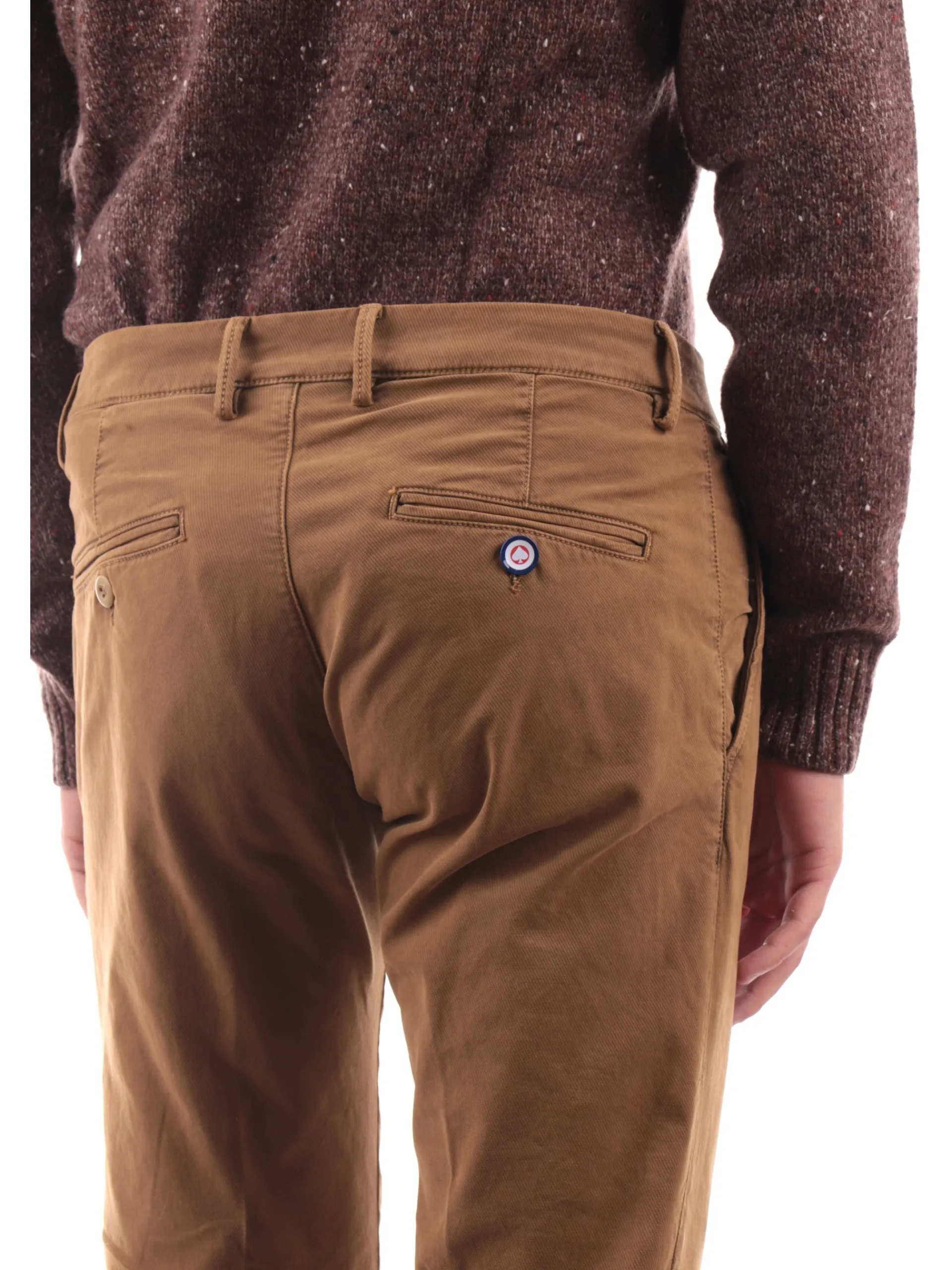 MODFITTERS Pantaloni*Pantaloni Carnaby marroni da uomo rigato CARNABYOLDB