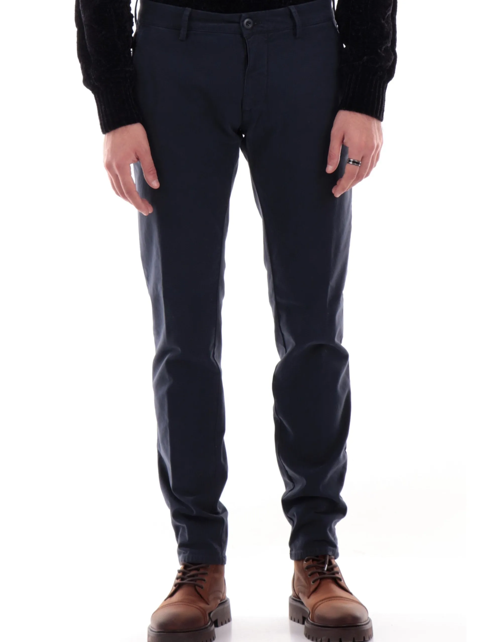 MODFITTERS Pantaloni*Pantaloni Carnaby blu da uomo rigato CARNABYOLDB