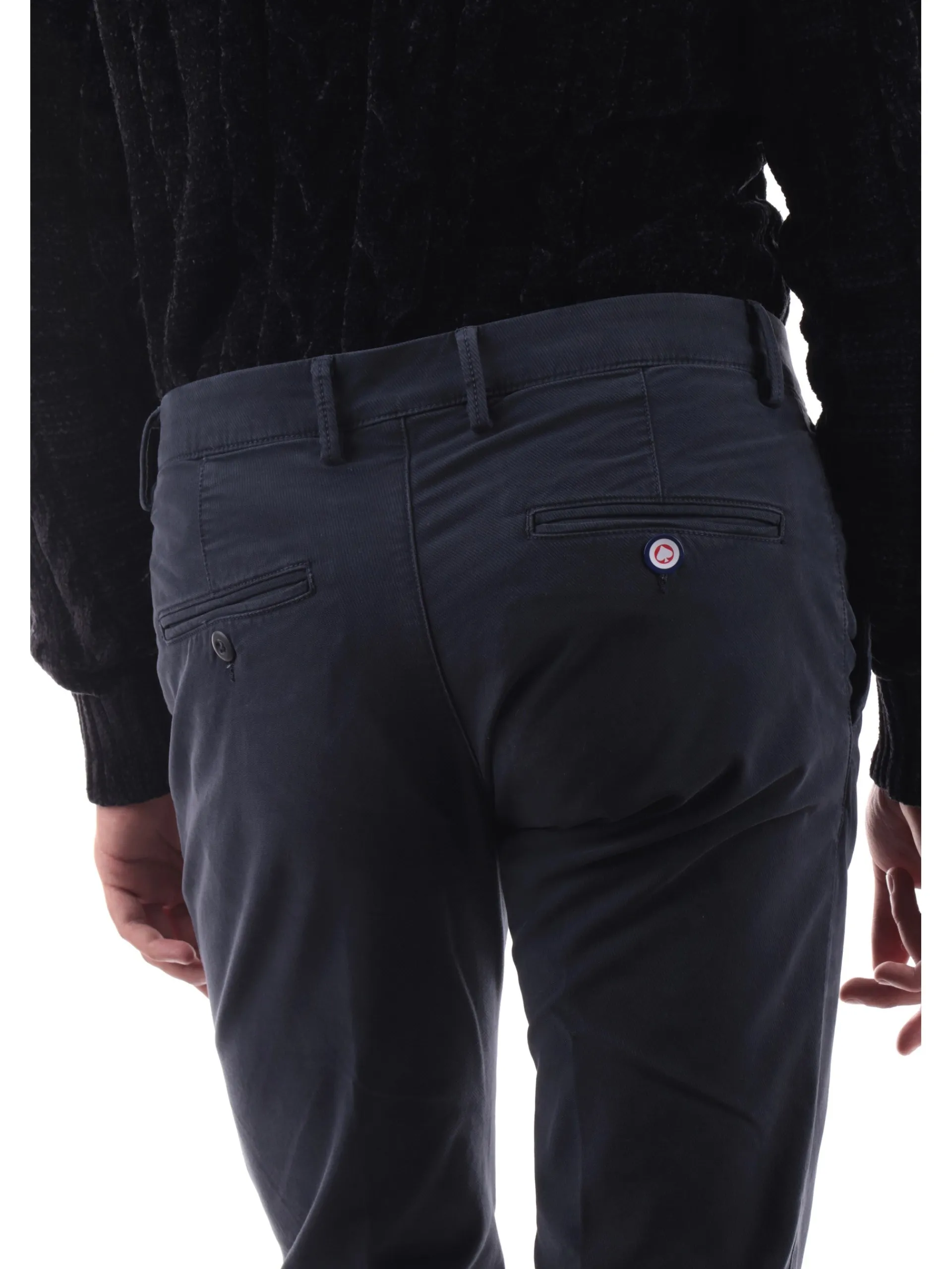 MODFITTERS Pantaloni*Pantaloni Carnaby blu da uomo rigato CARNABYOLDB