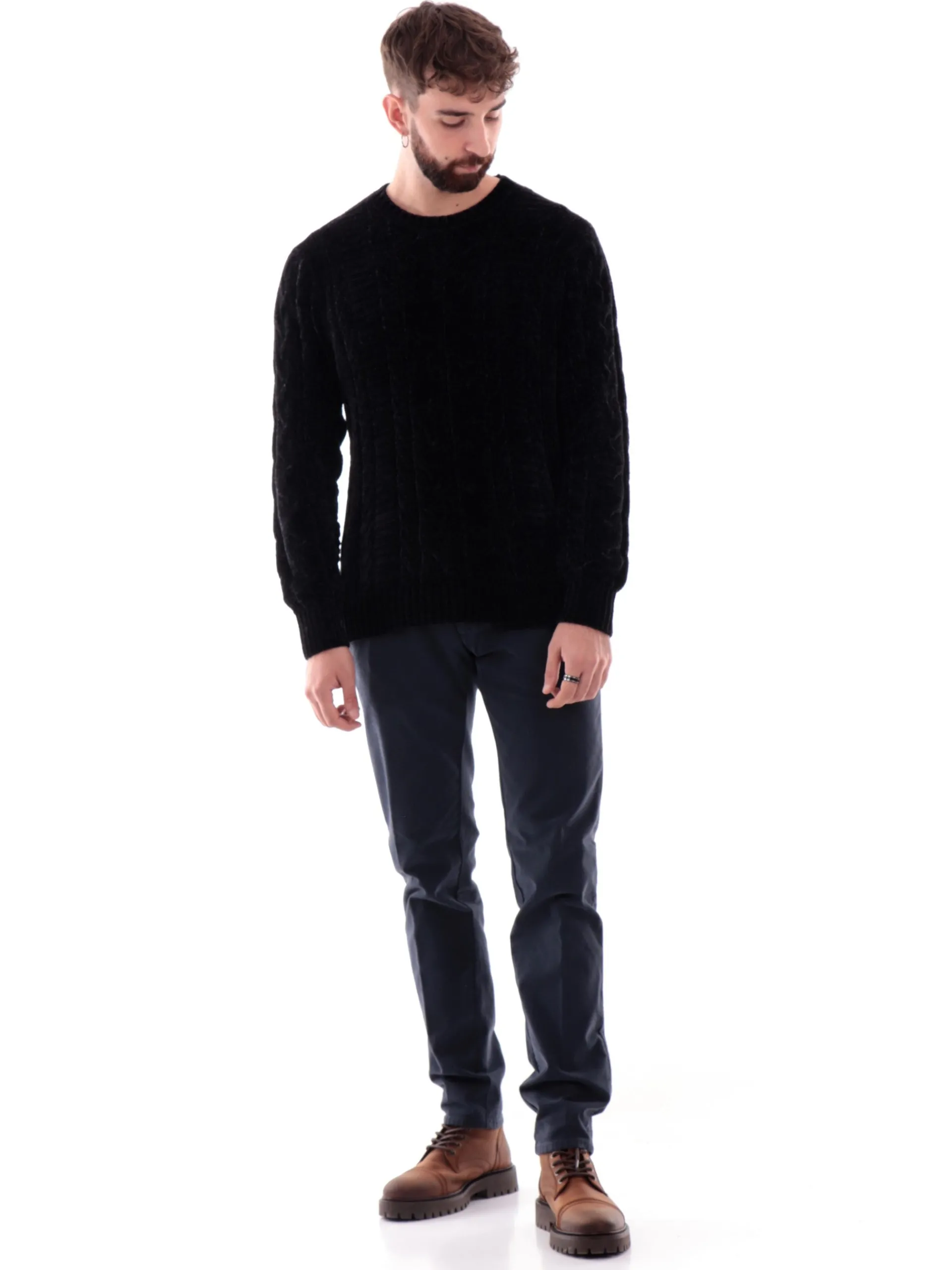 MODFITTERS Pantaloni*Pantaloni Carnaby blu da uomo rigato CARNABYOLDB