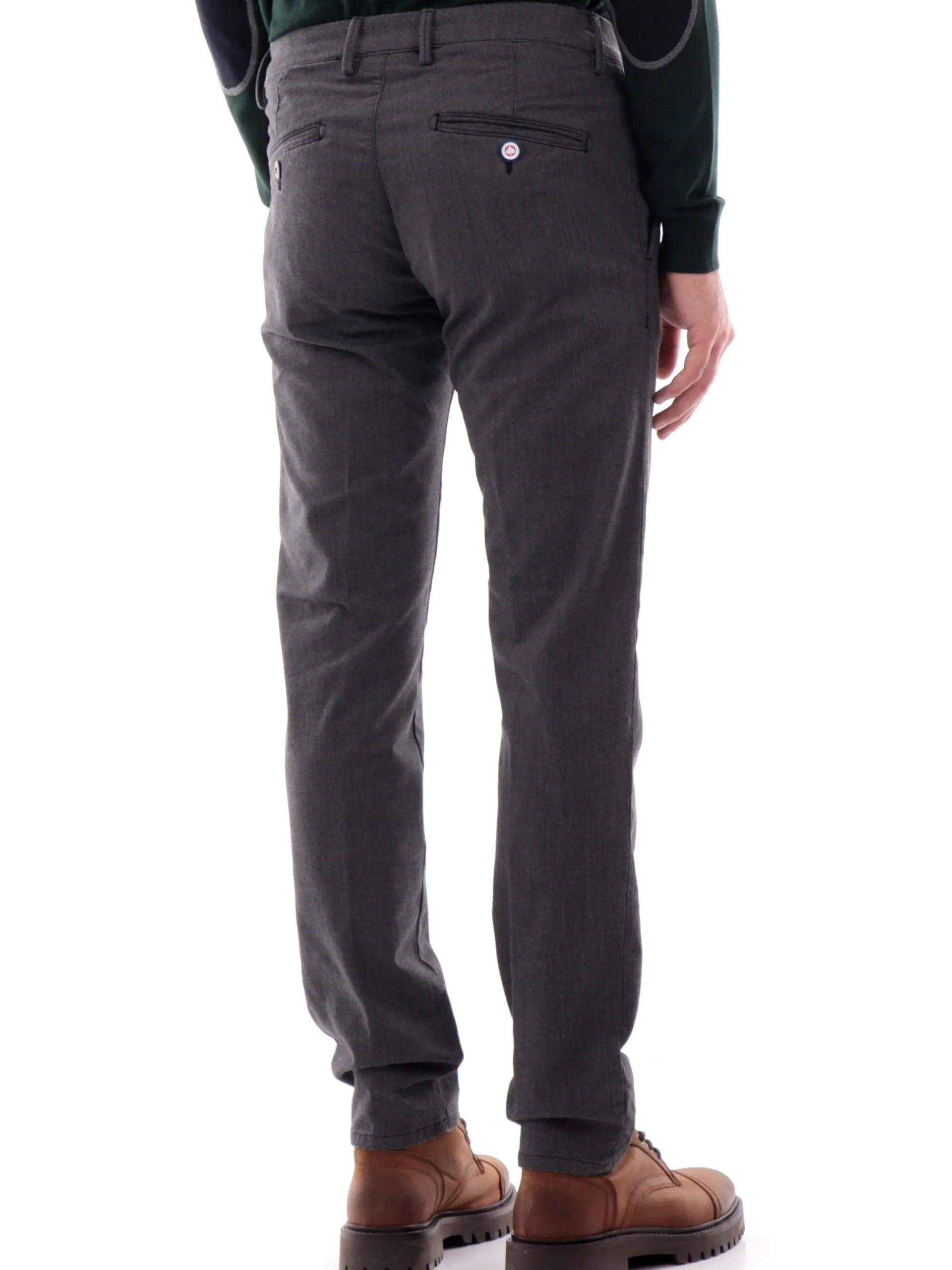 MODFITTERS Pantaloni*Pantaloni grigi da uomo Cotton Wool Slim CARNABYCINDY