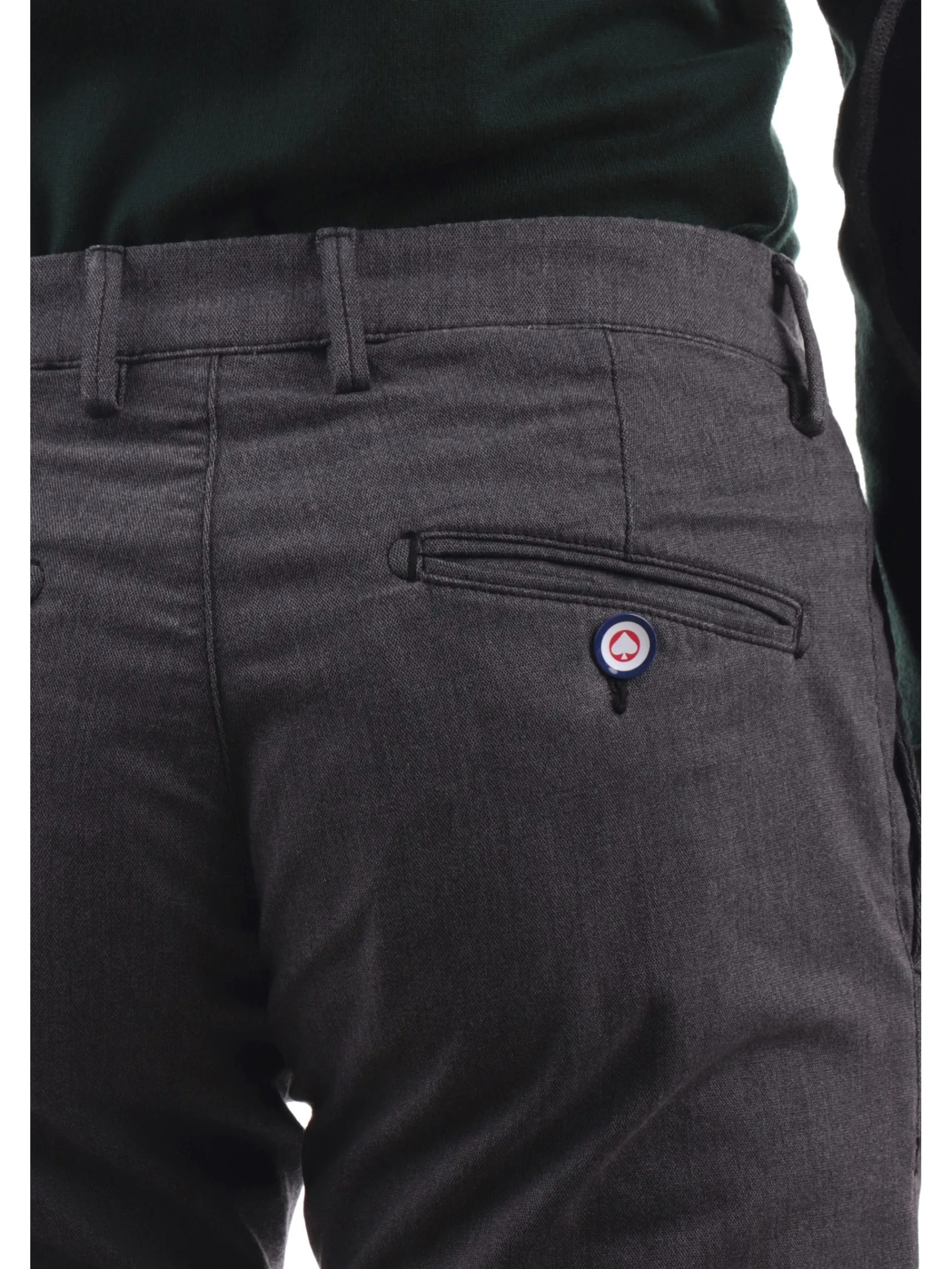 MODFITTERS Pantaloni*Pantaloni grigi da uomo Cotton Wool Slim CARNABYCINDY