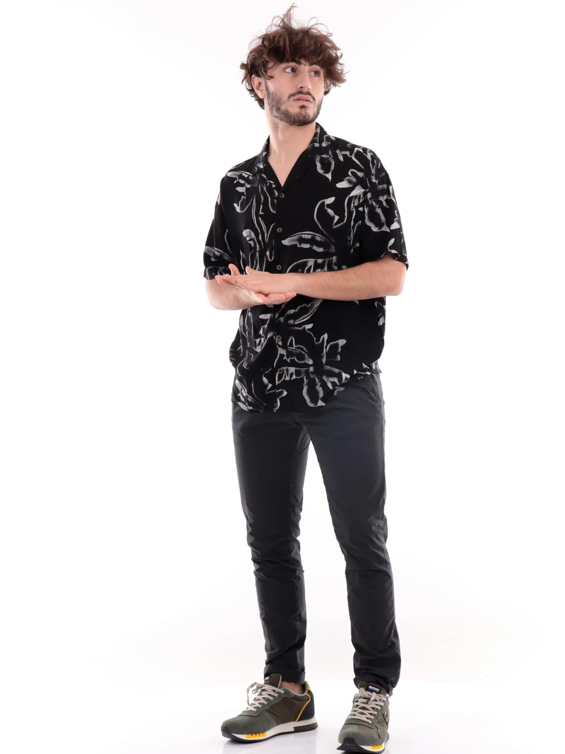 MODFITTERS Pantaloni*Pantaloni grigi da uomo Pant Parklane Popeline PARKLANEPOP