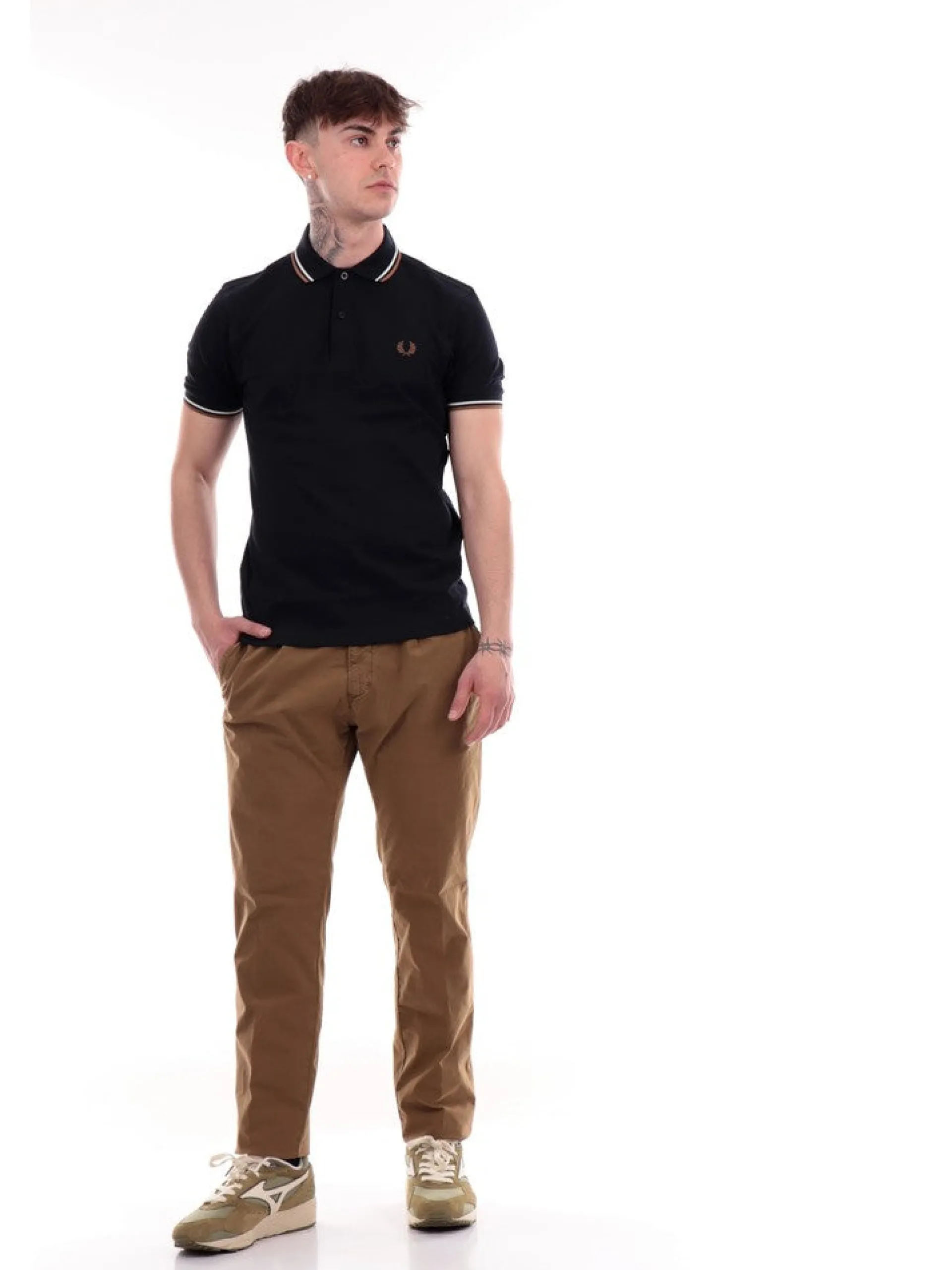 MODFITTERS Pantaloni*Pantaloni marroni da uomo Pant Parklane Popeline PARKLANEPOP