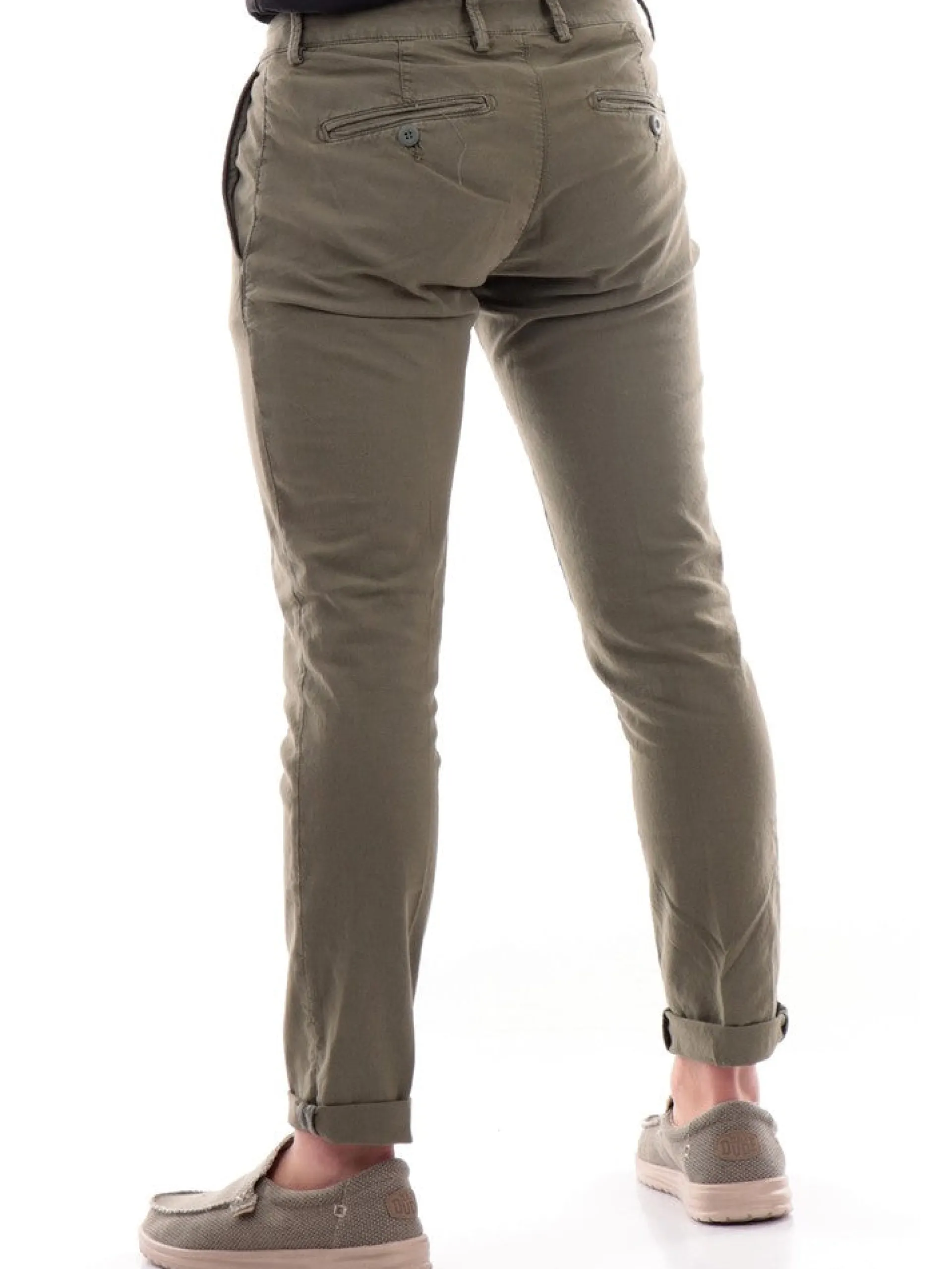 MODFITTERS Pantaloni*Pantaloni verdi militare da uomo PARKLANELINO