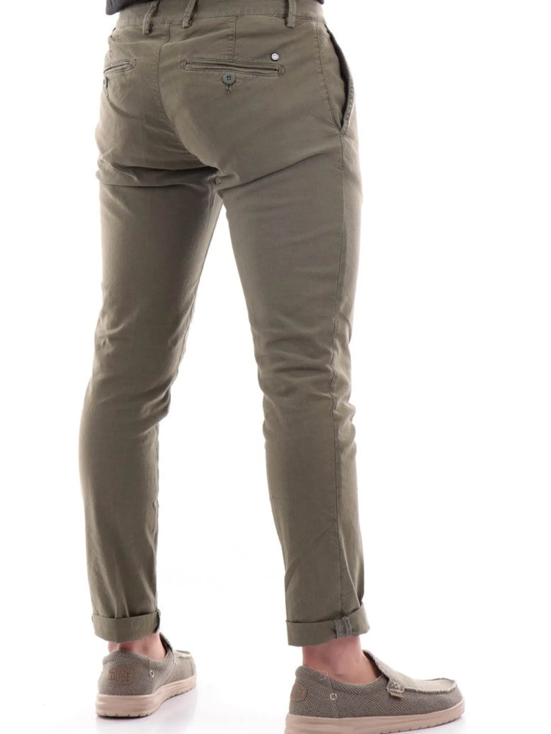 MODFITTERS Pantaloni*Pantaloni verdi militare da uomo PARKLANELINO