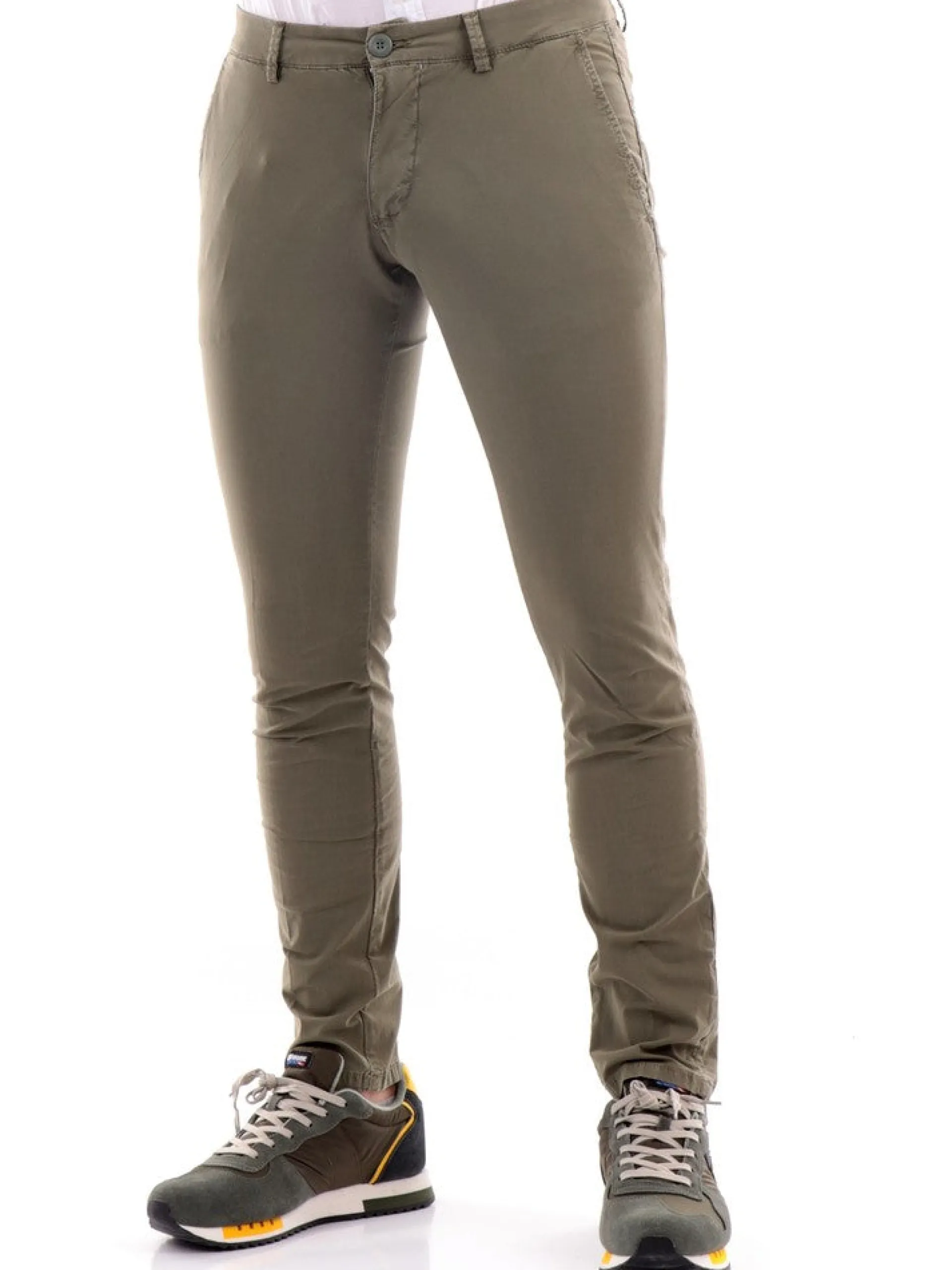 MODFITTERS Pantaloni*Pantaloni verdi militare da uomo Pant Soho Popeline