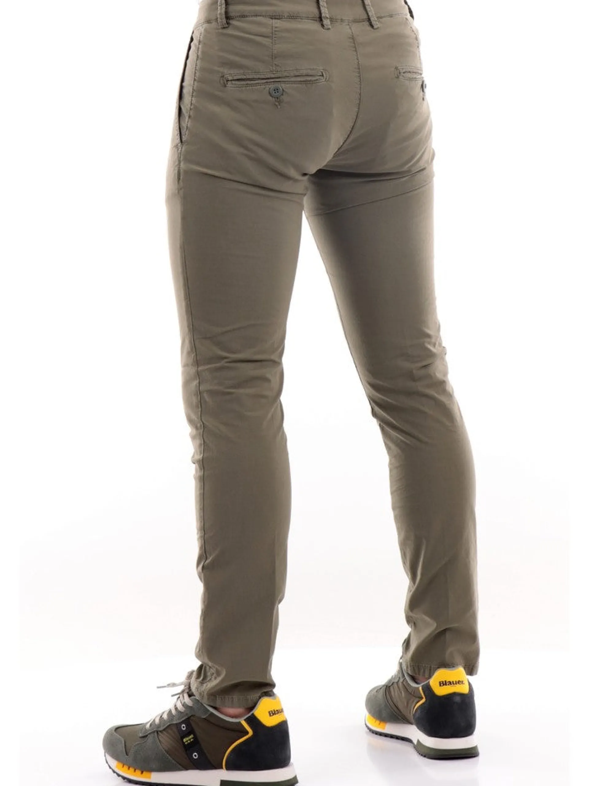 MODFITTERS Pantaloni*Pantaloni verdi militare da uomo Pant Soho Popeline