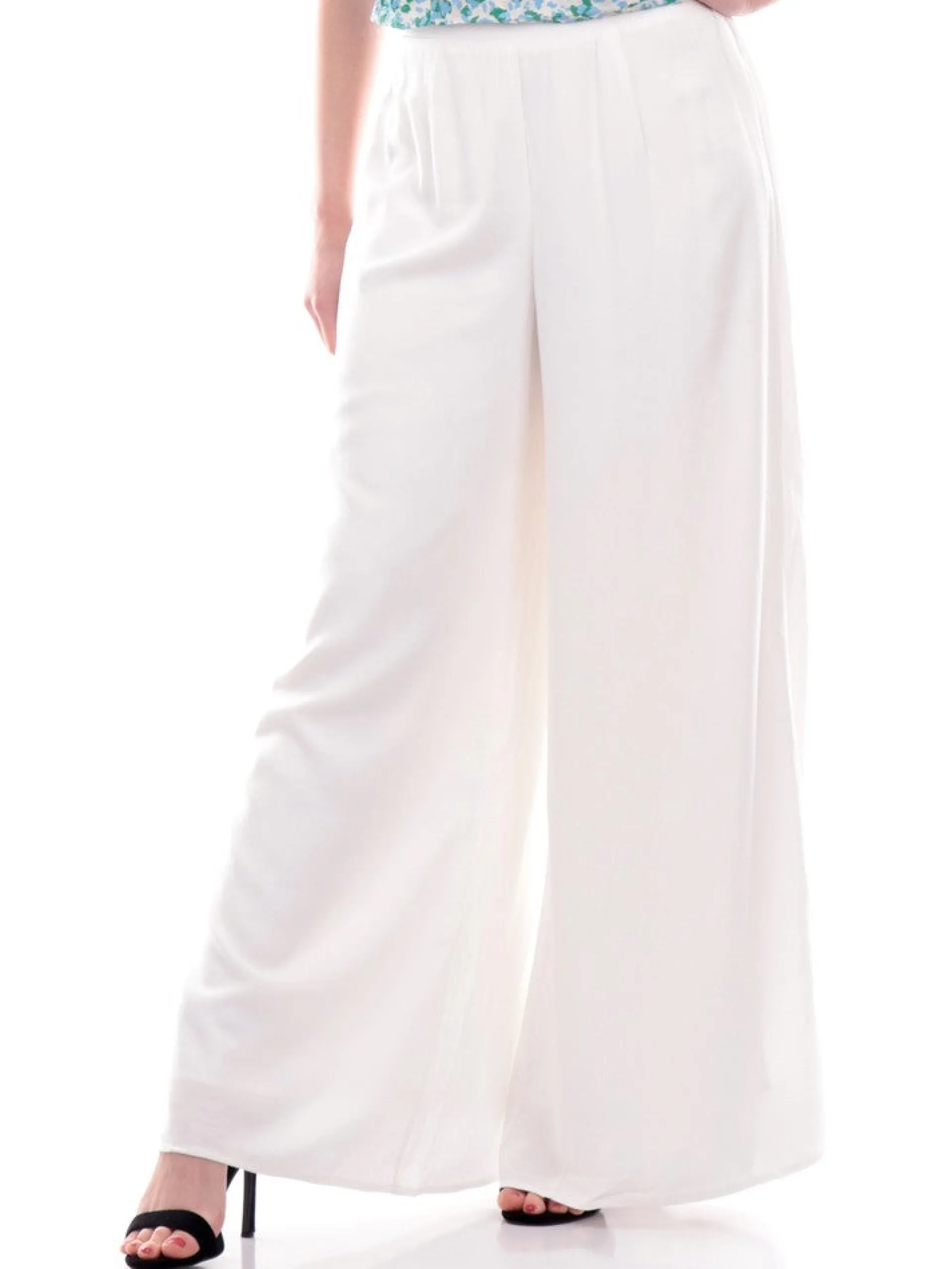 MOLLYBRACKEN Pantaloni*Pantaloni Molly Bracken Bianchi da Donna a Palazzo N183CAE
