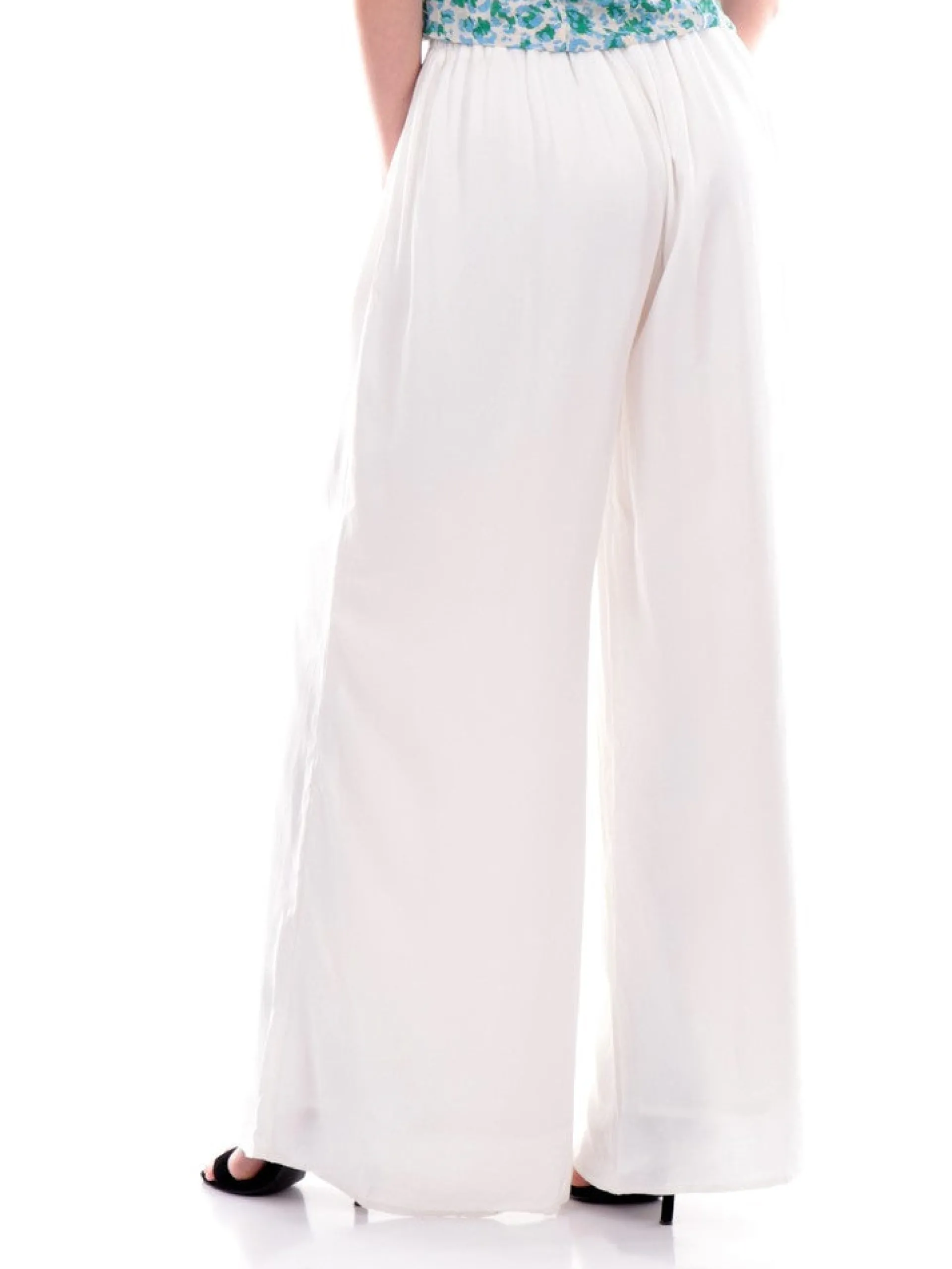 MOLLYBRACKEN Pantaloni*Pantaloni Molly Bracken Bianchi da Donna a Palazzo N183CAE
