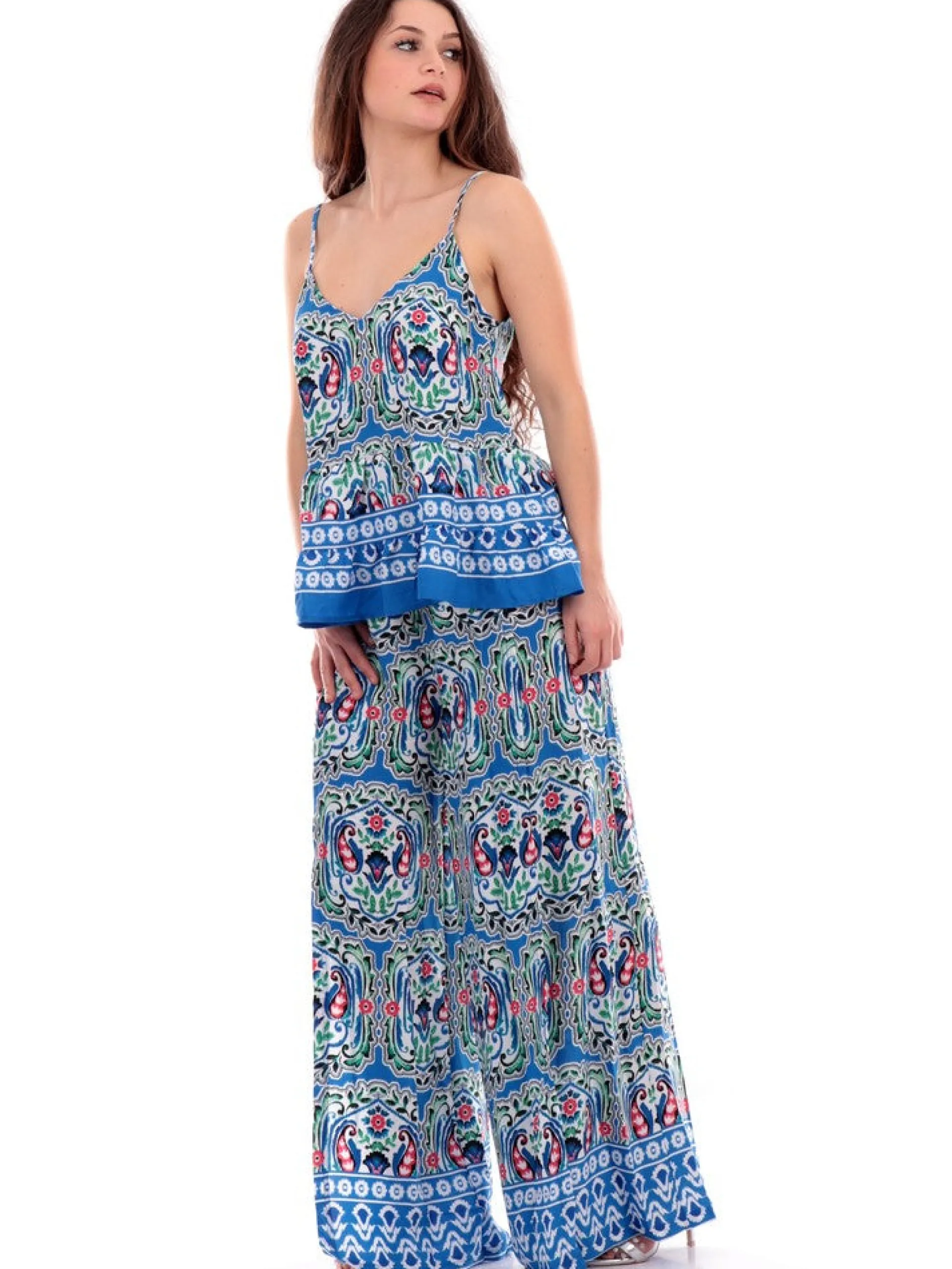 MOLLYBRACKEN Pantaloni*Pantaloni Molly Bracken Palazzo da donna con spacchi laterali LA1484
