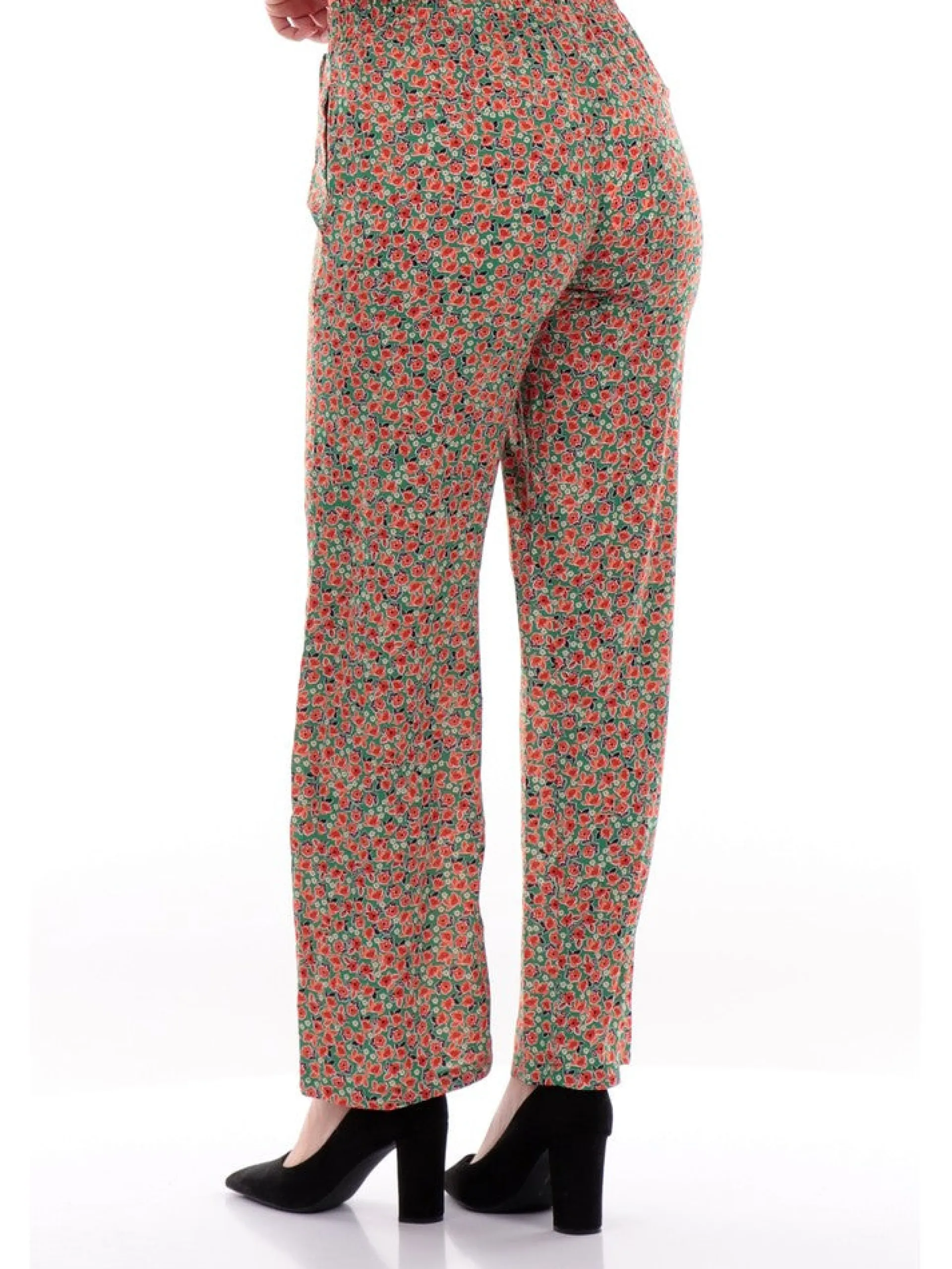 MOLLYBRACKEN Pantaloni*Pantaloni Molly Bracken verde floreale da donna LA390CP21