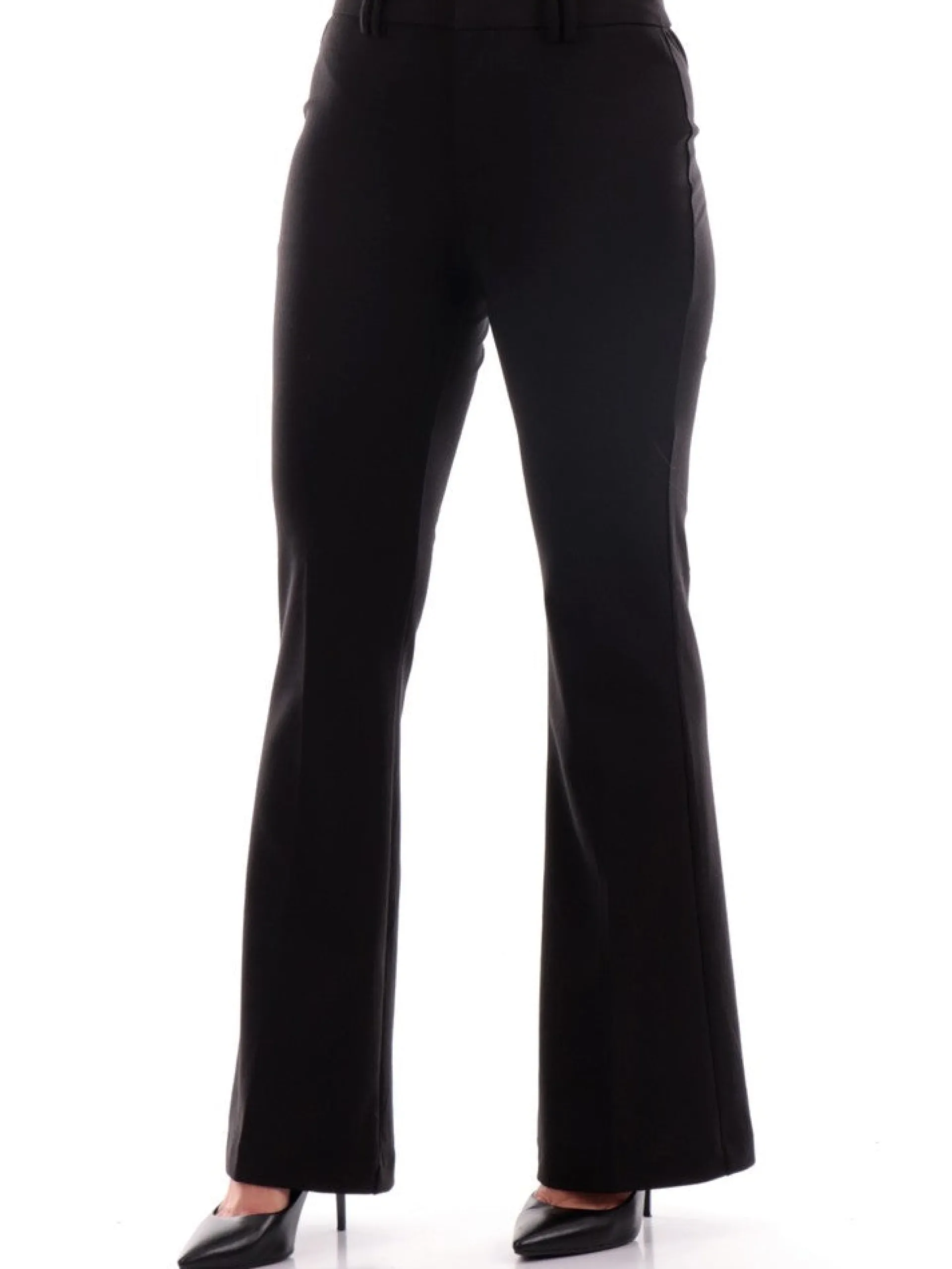 ONLY Pantaloni*Pantaloni neri da donna a zampa Flared 15298660