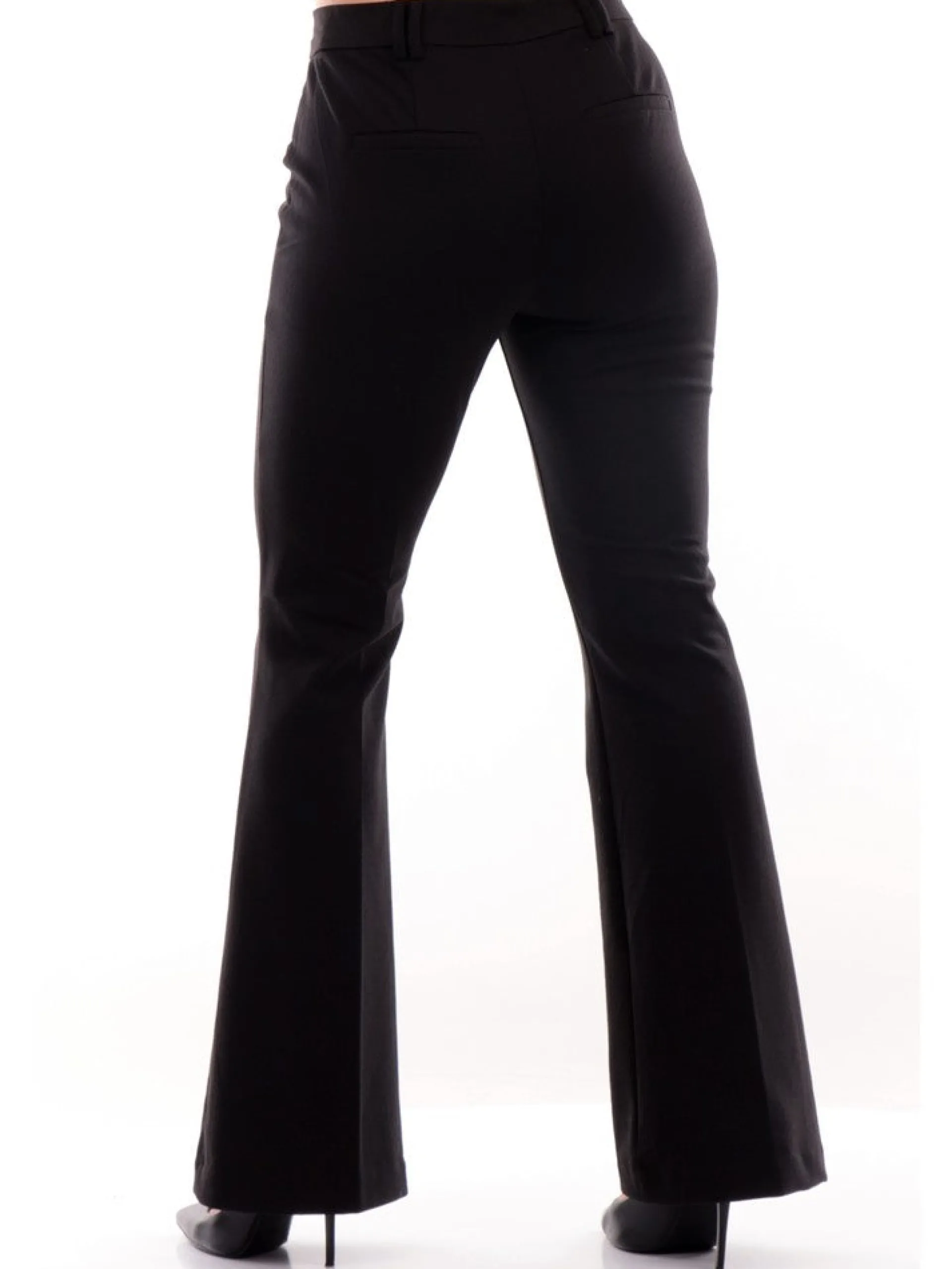 ONLY Pantaloni*Pantaloni neri da donna a zampa Flared 15298660