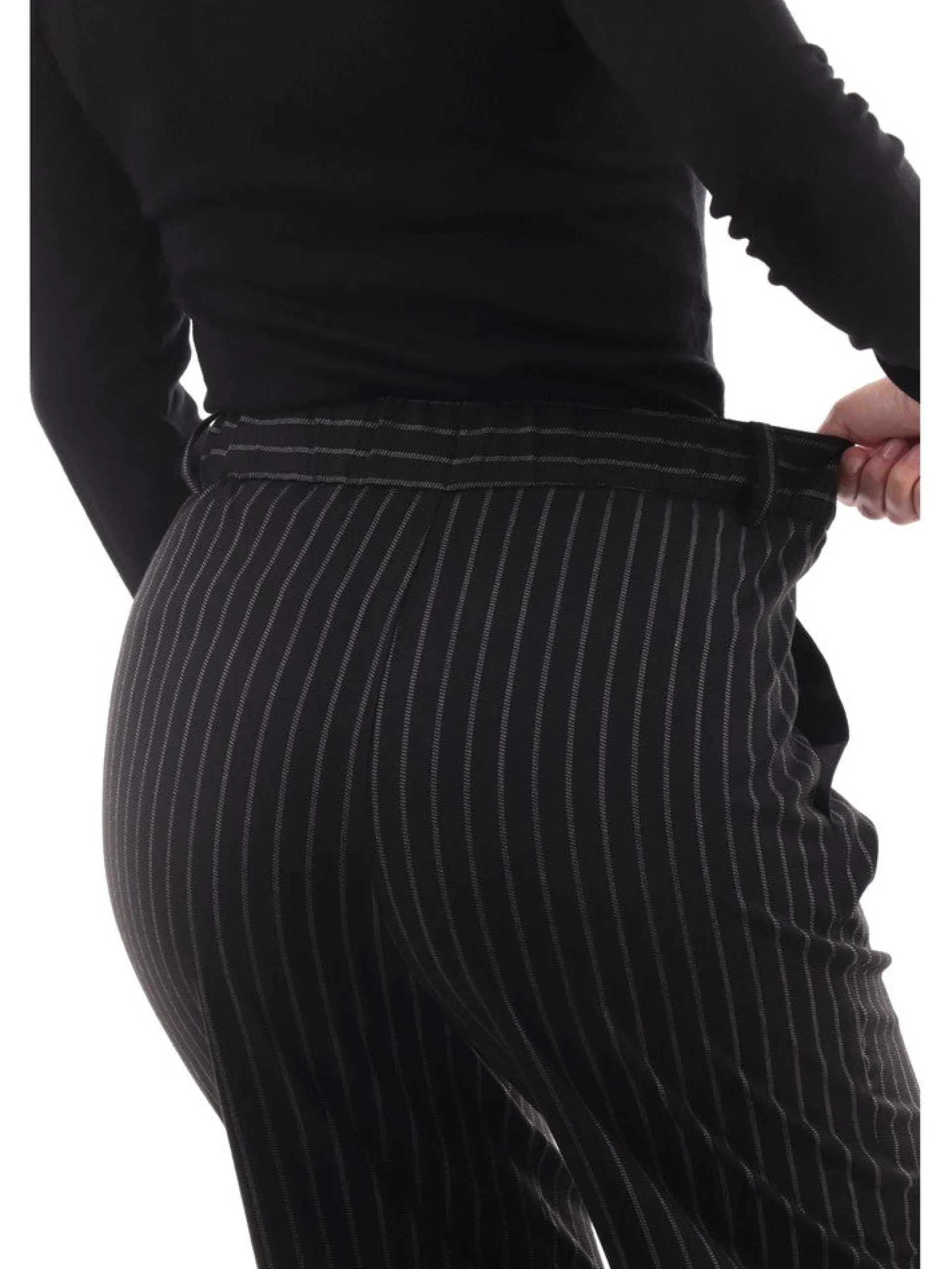 ONLY Pantaloni*Pantaloni neri da donna Pinstripe 15293947